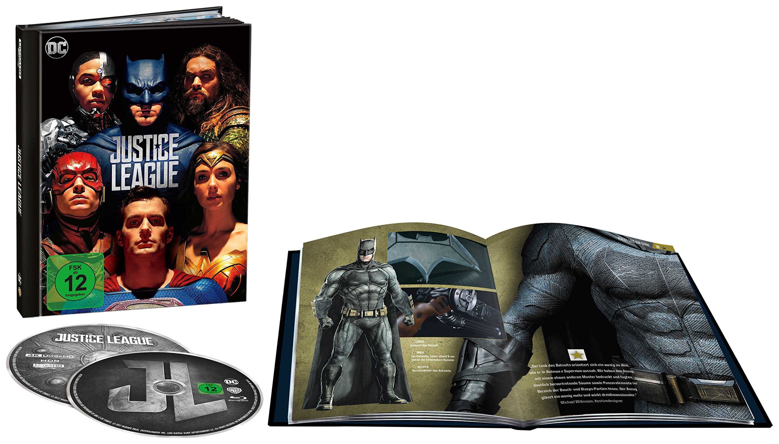 Justice League als Digibook (Limited Edition) (4K Ultra-HD + 2D Blu-ray) Films