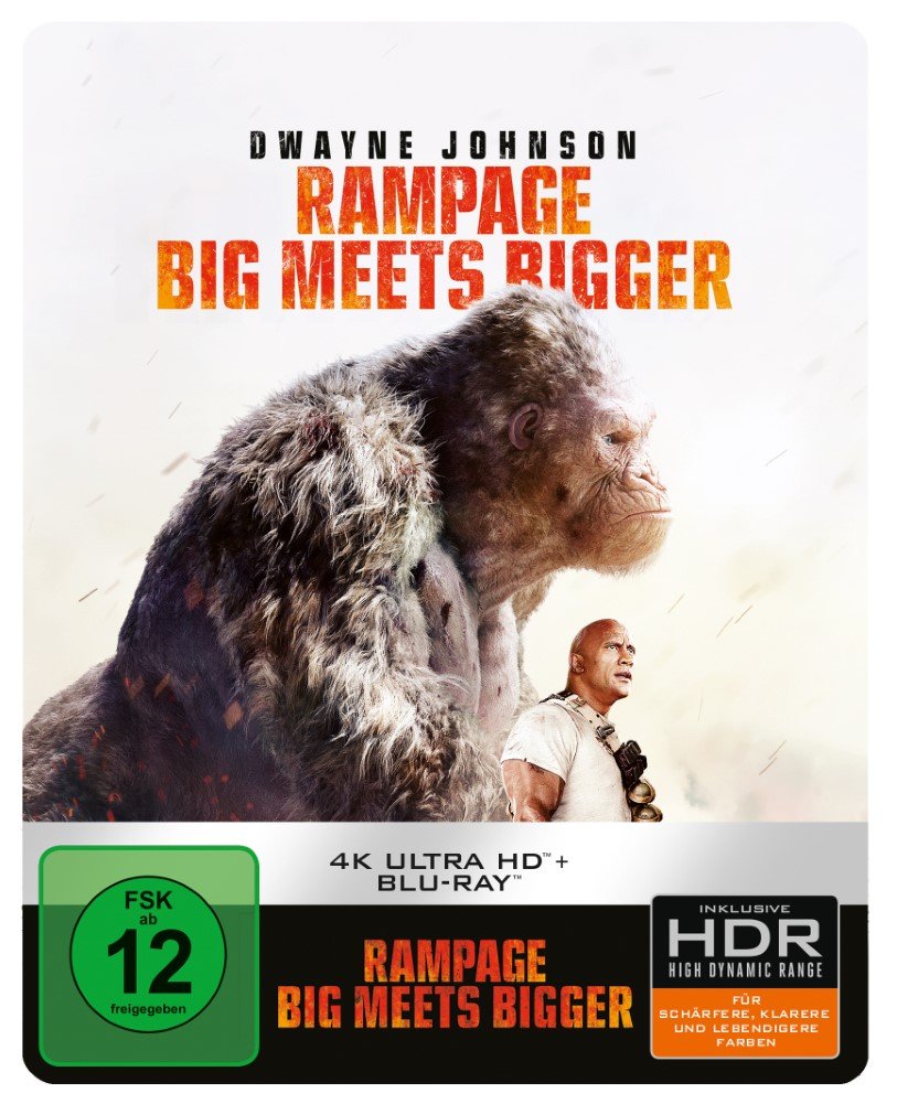 Rampage: Big Meets Bigger 4K Ultra-HD Steelbook Films