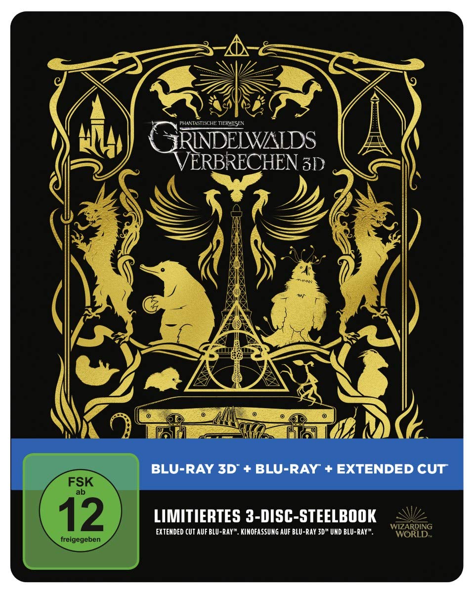 Phantastische Tierwesen: Grindelwalds Verbrechen 3D + 2D Steelbook (exklusiv bei amazon.de) Films
