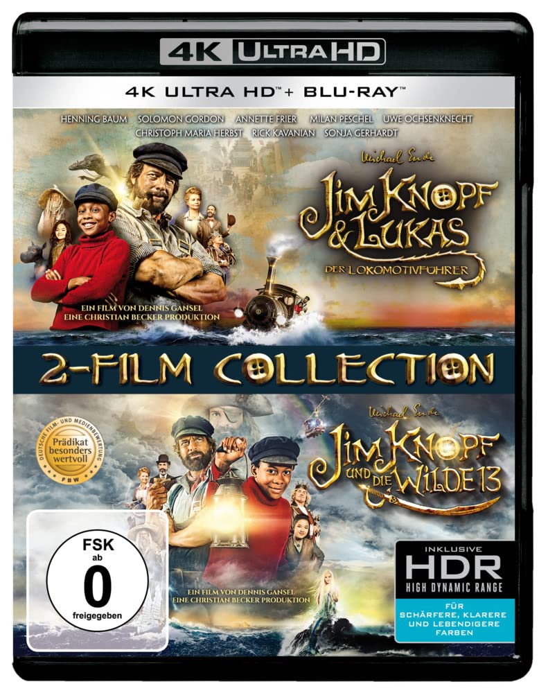 Jim Knopf & Lukas der Lokomotivführer + Jim Knopf und die Wilde 13 (2 4K Ultra-HD) (+ 2 Blu-ray 2D) Movies