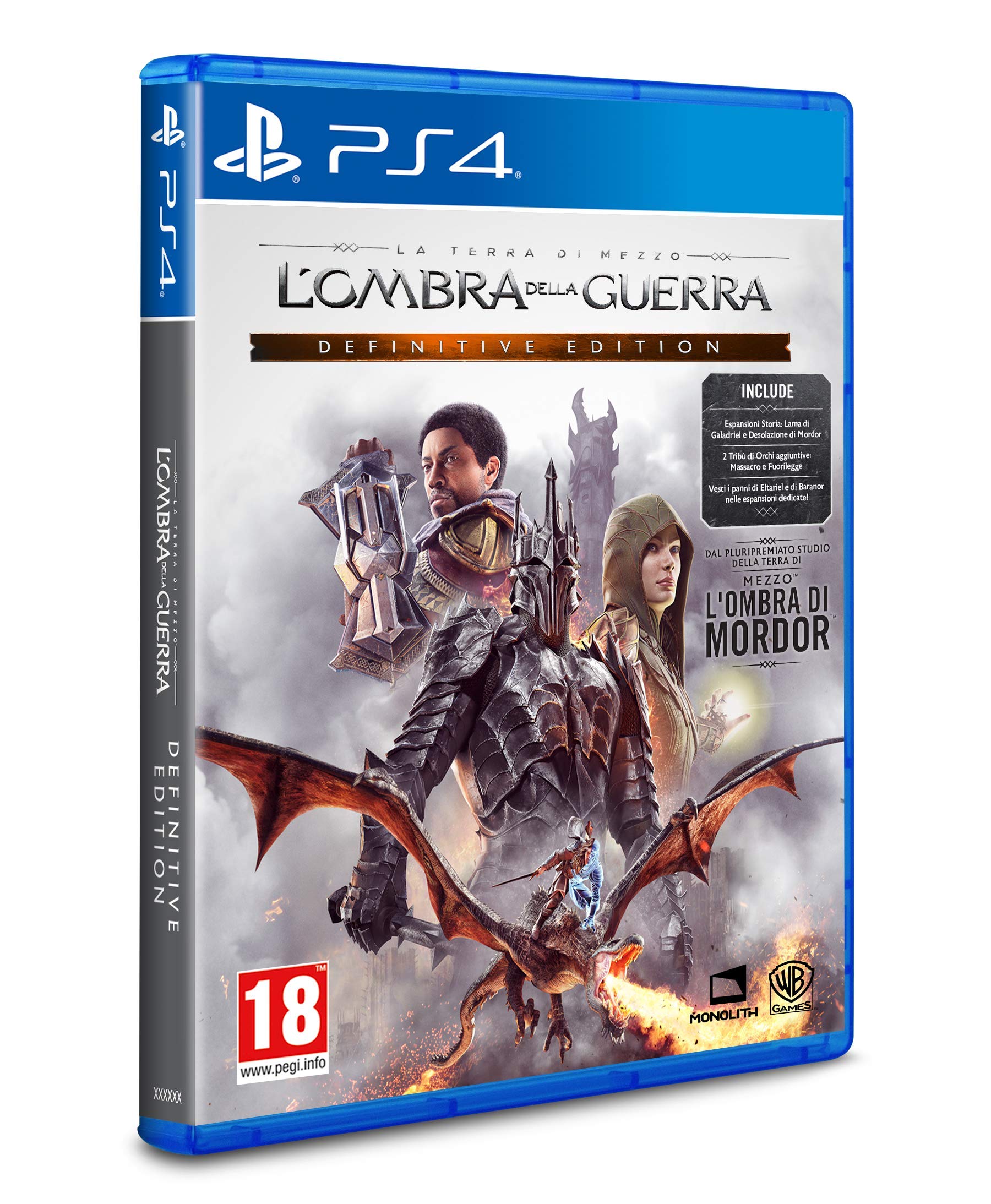 Giochi per Console Warner La Terra di Mezzo: L'Ombra della Guerra - Edizione Definitiva PlayStation 4