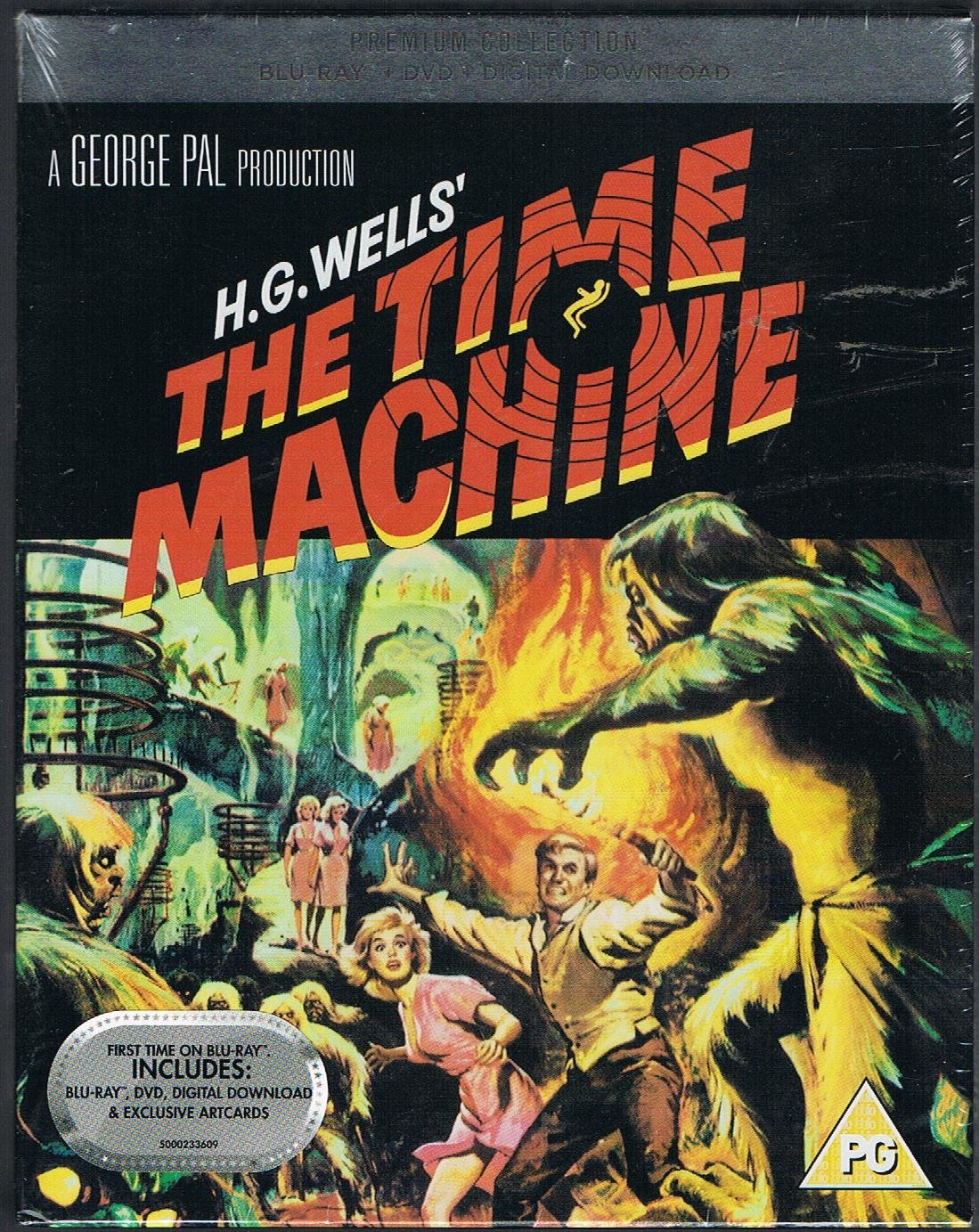 The Time Machine Region Free Blu Ray + DVD + Art Cards / Import dvd