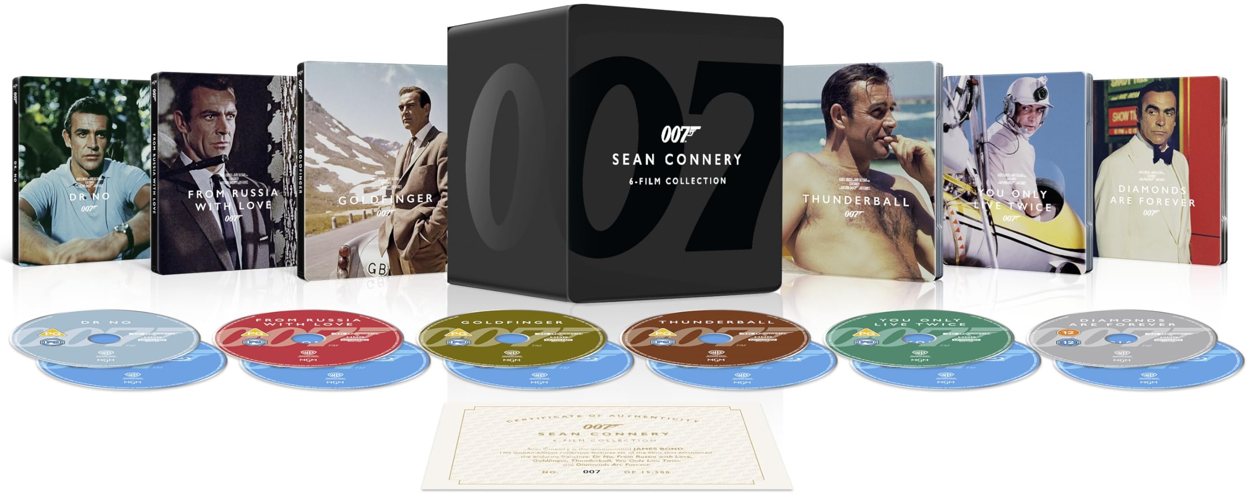James Bond: Sean Connery 6-Film Collection Library Case + (Keine deutsche Version) Films