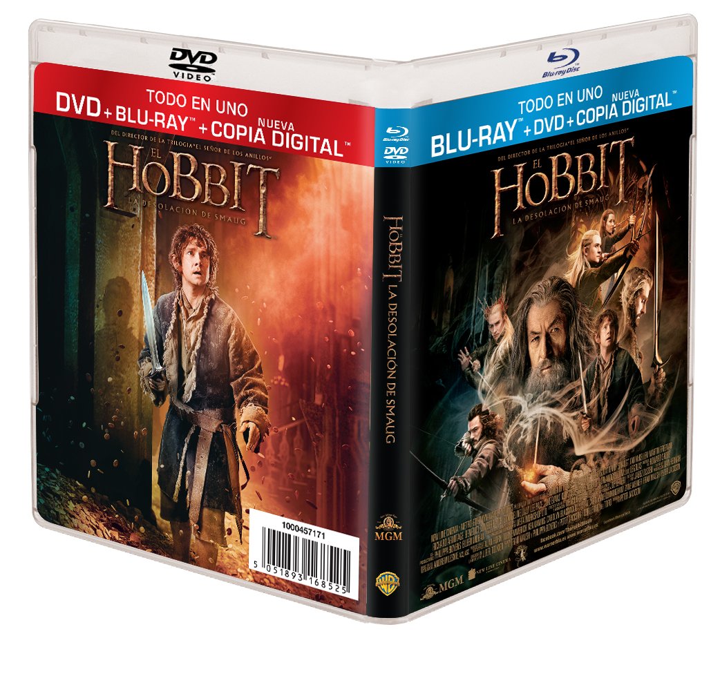El Hobbit: La Desolación De Smaug (Dvd + Bd + Copia Digital) [Blu-R Films