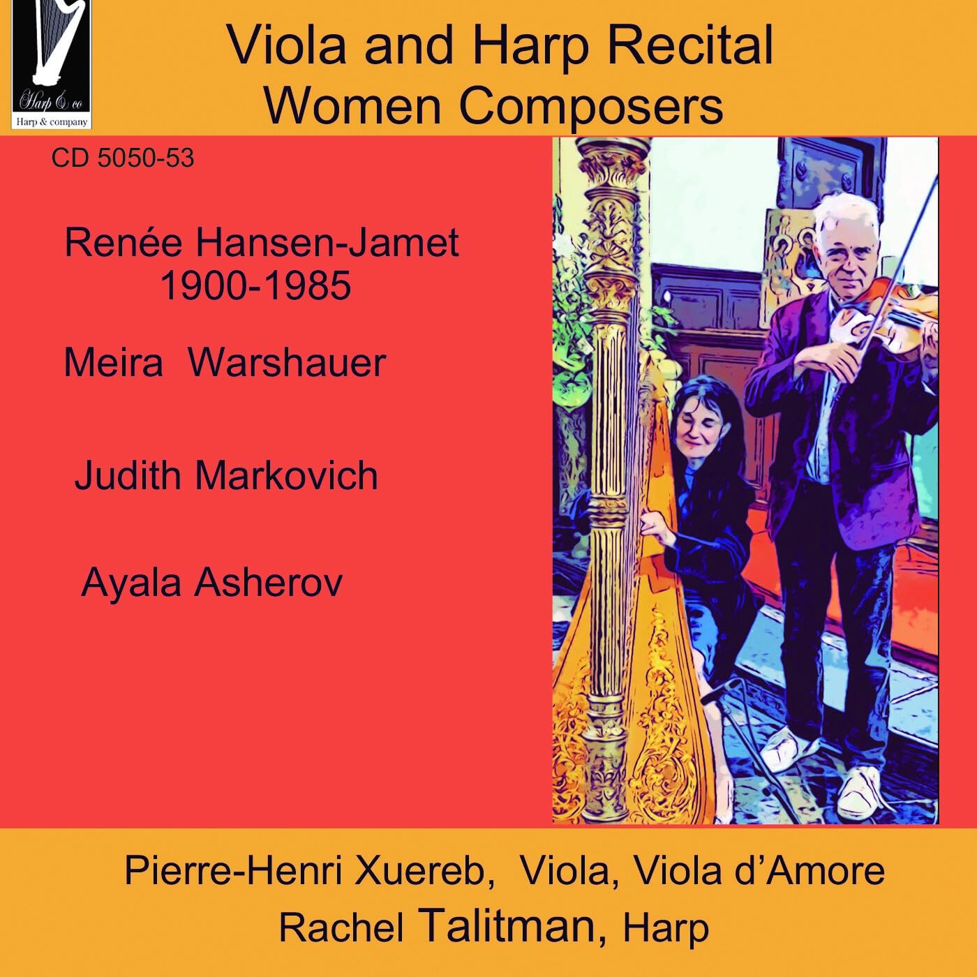 Viola and Harp Recital: Women Composers cd