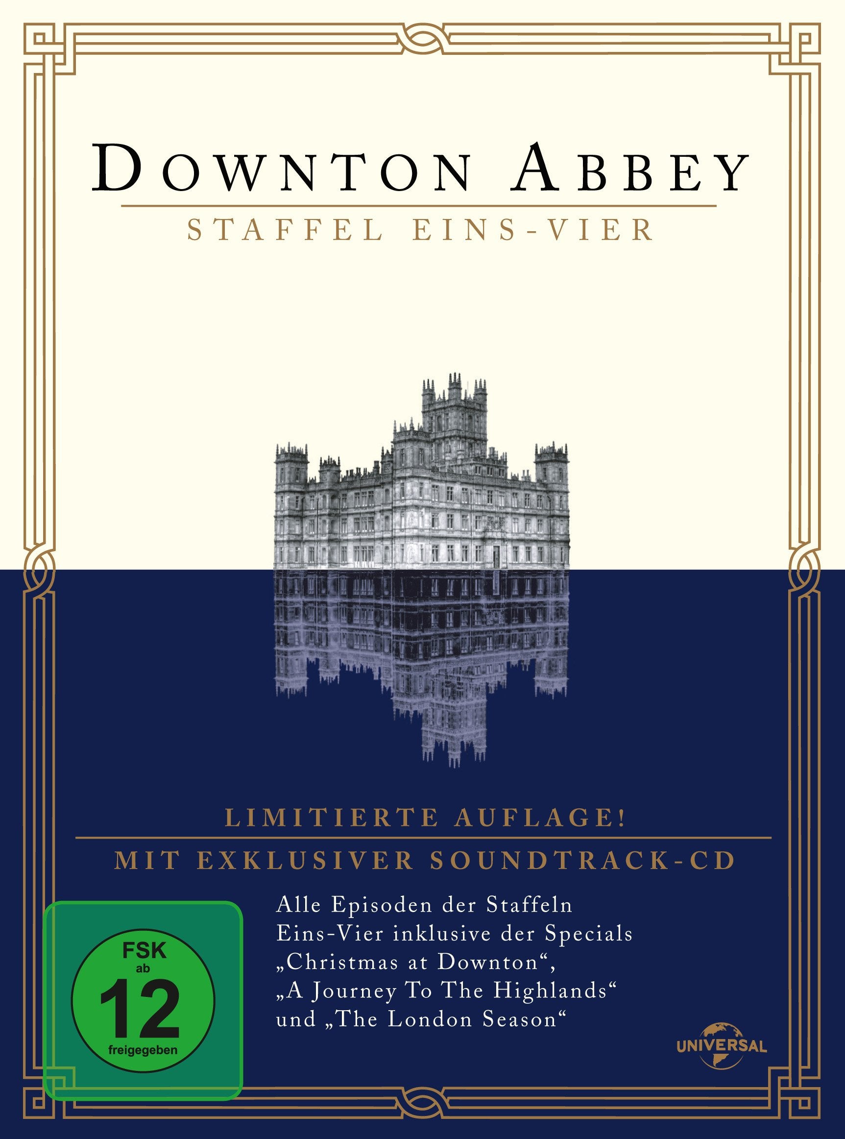 Downton Abbey - Season 1-4 (Digipack, 16 Discs inkl. exklusiver Soundtrack-CD) Box sets