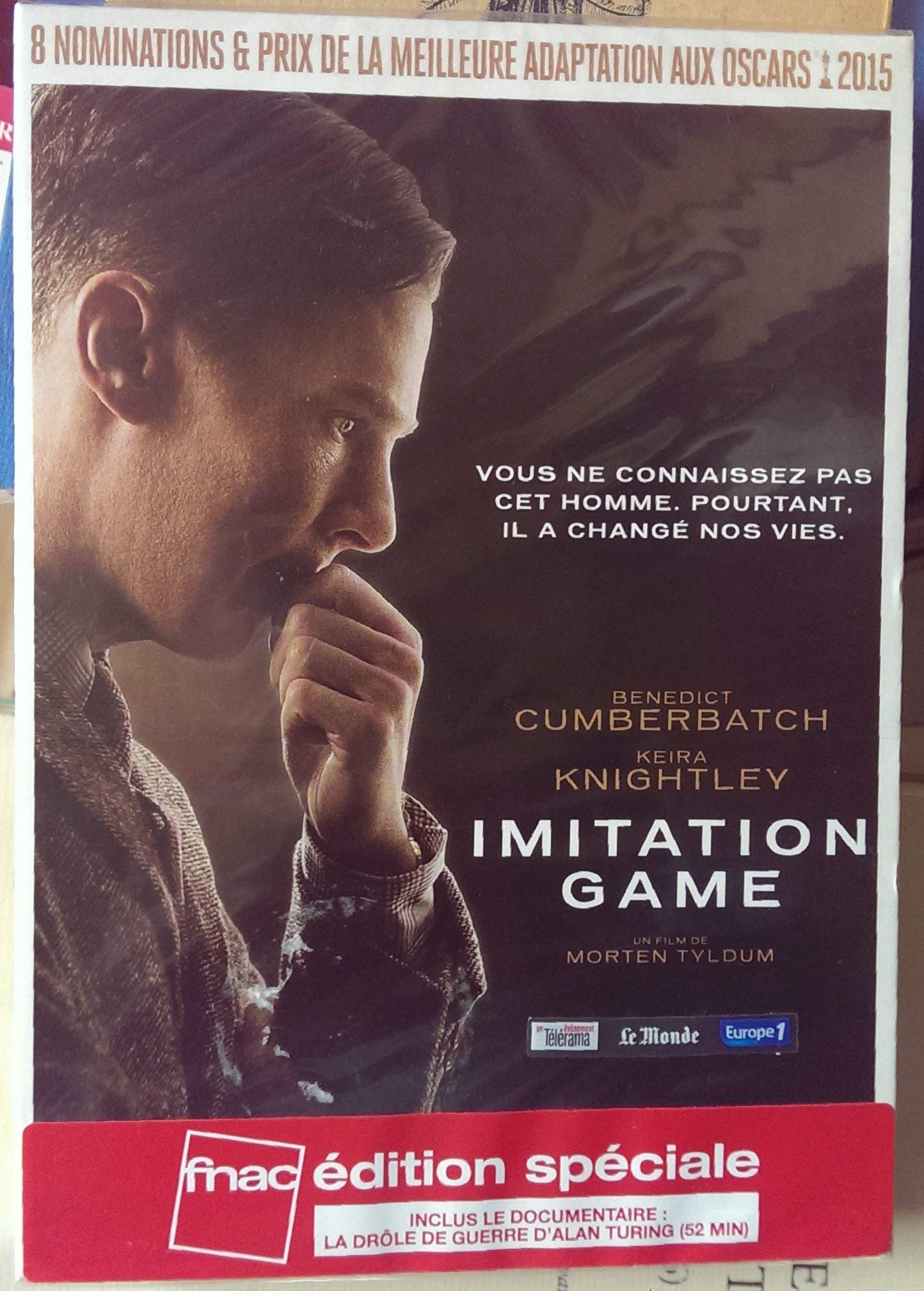 IMITATION GAME édition spéciale FNAC (inclus le documentaire: La drôle de guerre d'Alan TURING, 52 min.) dvd