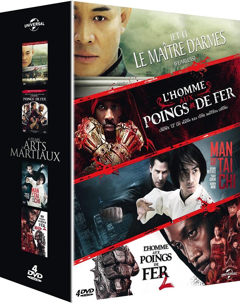 SAME - 4 films d'arts martiaux : Le maître d'armes + L'homme aux poings de fer + Man of Tai Chi + L'homme aux poings de fer 2 (4 DVD) Movies