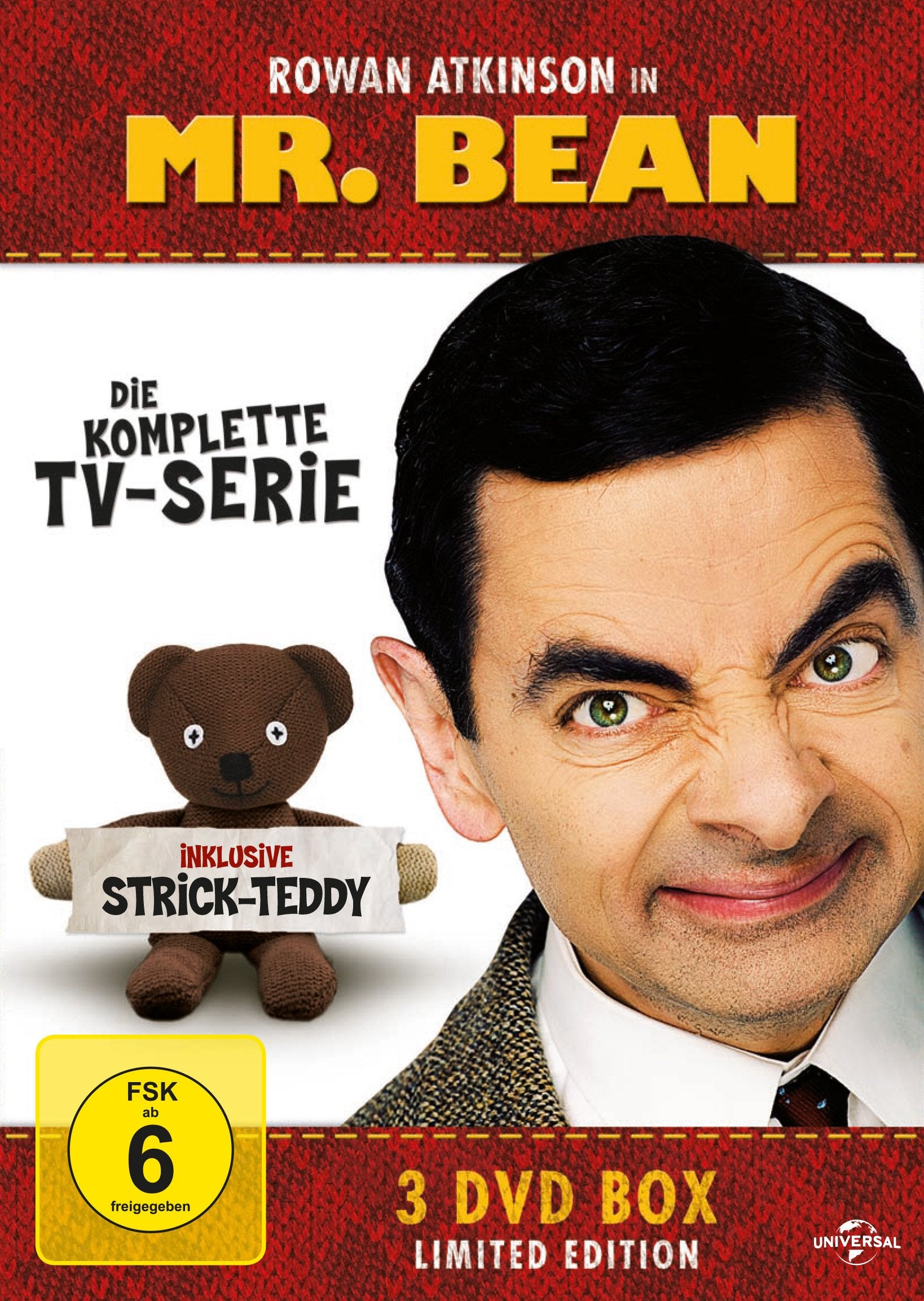 Mr. Bean - Die komplette TV-Serie (Limited Edition, inklusive Strick-Teddy, 3 Discs) Box sets