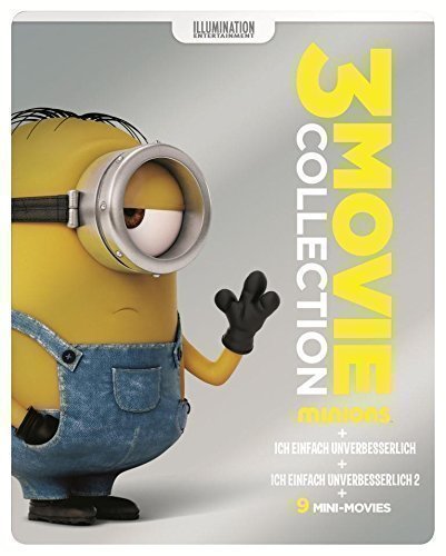 Minions 3 Movie Collection - Limited Edition Steelbook (3 Discs) Blu-ray Disc Films