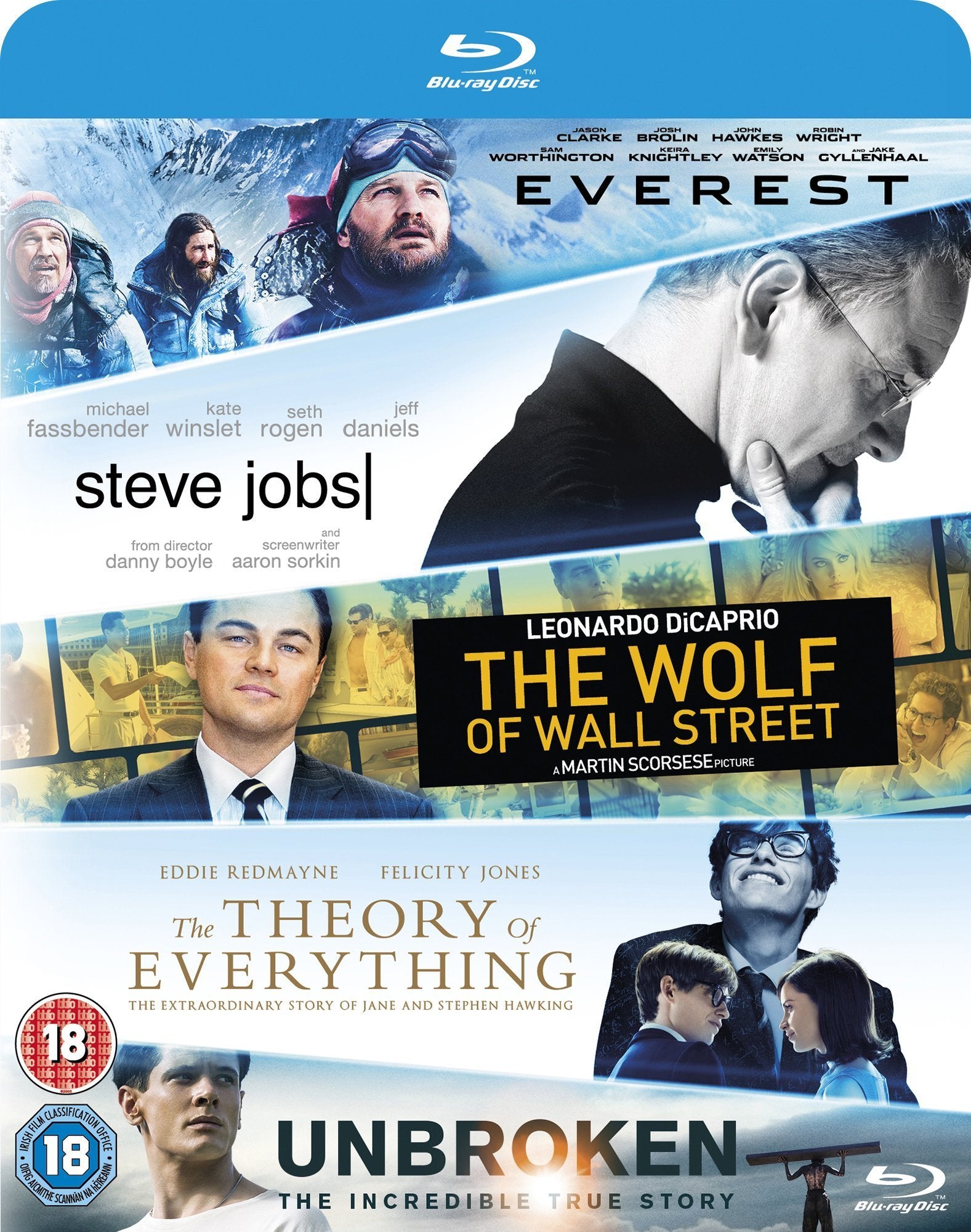 Everest/Steve Jobs/Wolf Of Wall Street/Theory Of Everything/... UK-Import, Sprache-Englisch Movies