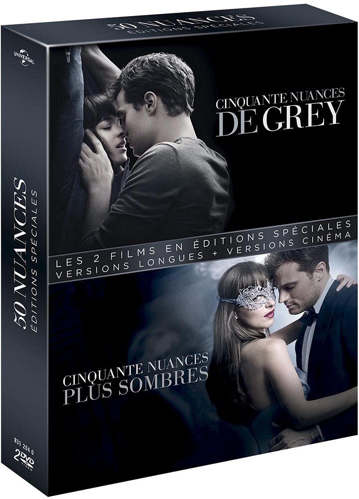 Coffret cinquante nuances de grey 2 films : cinquante nuances de grey ; cinquante nuances plus sombres Films