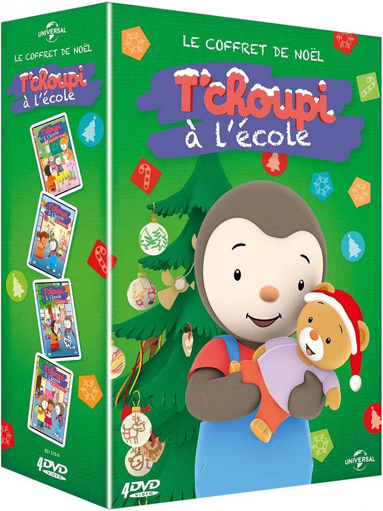 Coffret t'choupi à l'école 4 films Films