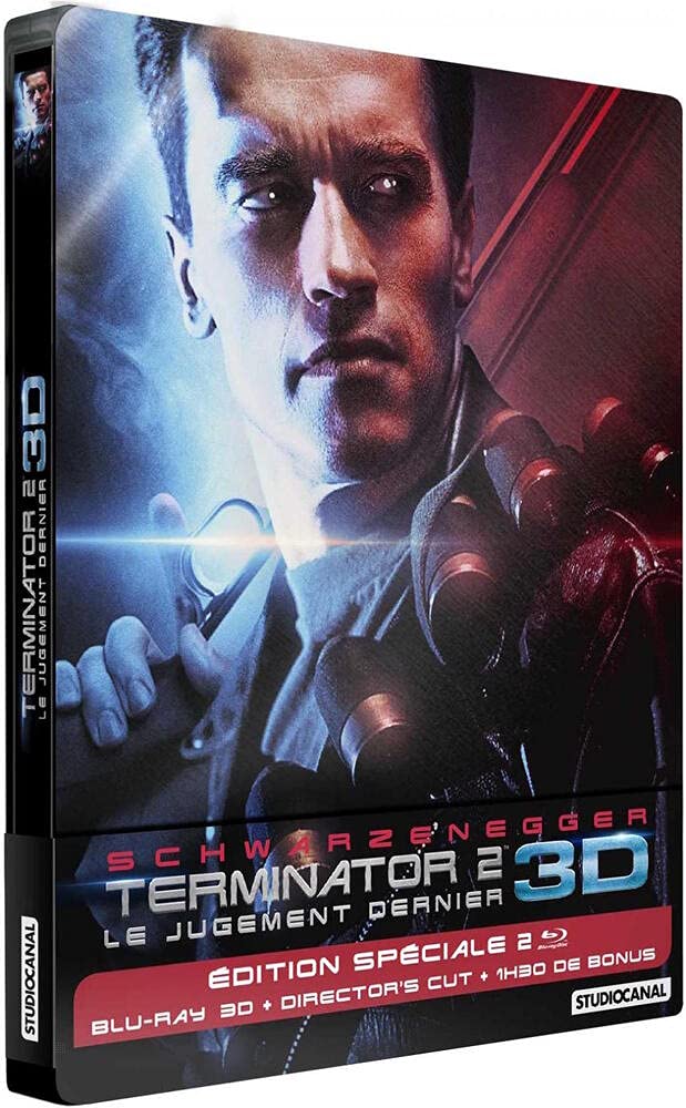 Terminator 2 - Limited Edition Blu-Ray 3D / 2D- Steelbook Fr Import Films