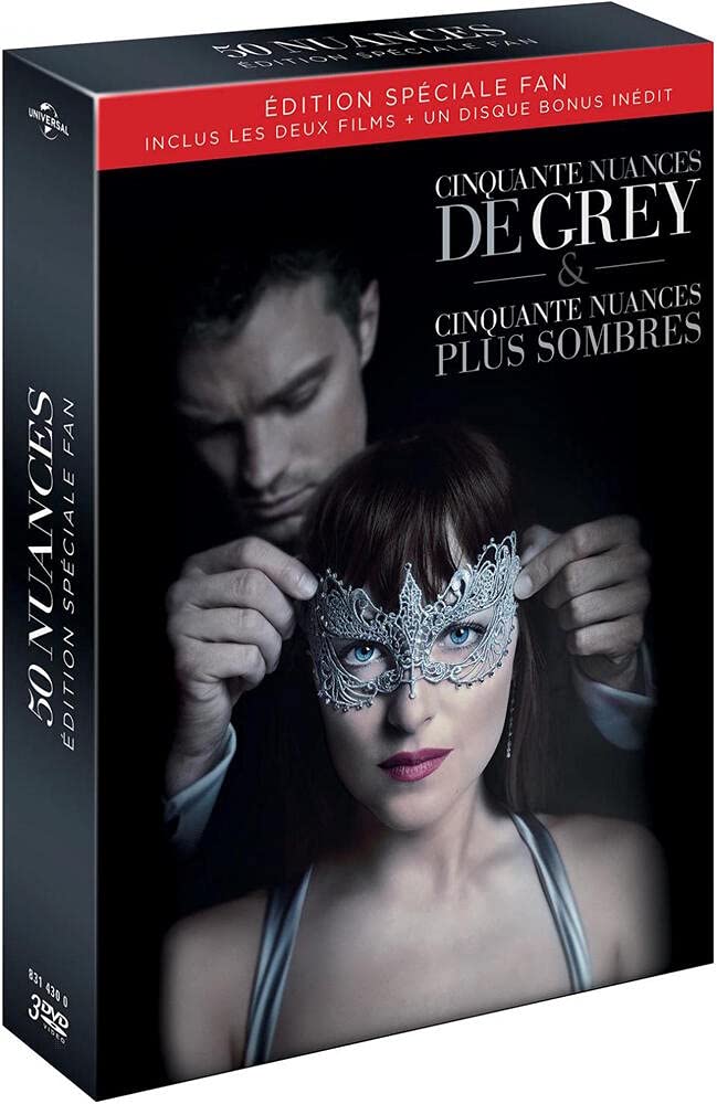 Coffret cinquante nuances 2 films : cinquante nuances de grey ; cinquante nuances plus sombres Films