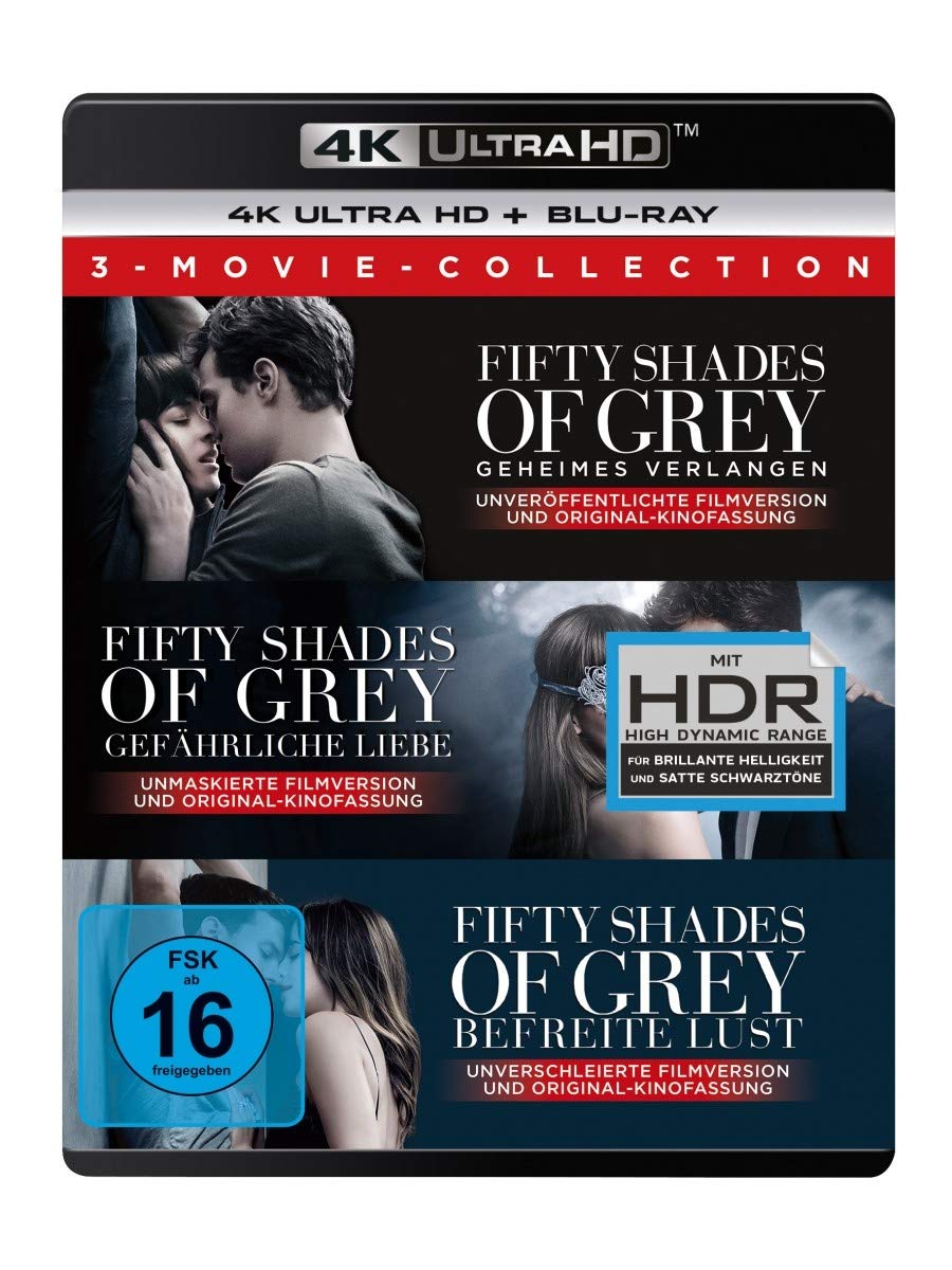 Fifty Shades of Grey - 3-Movie Collection (4K Ultra-HD) (+ Blu-ray 2D) Movies