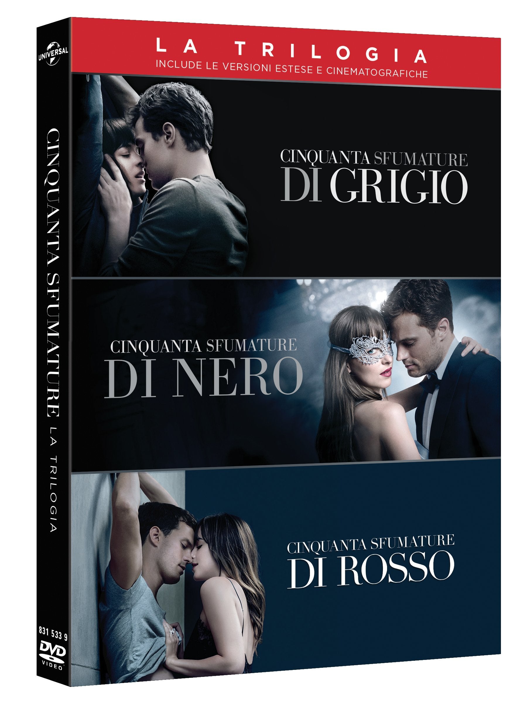 Dvd - Cinquanta Sfumature : Trilogia (3 Dvd) (1 DVD) Films