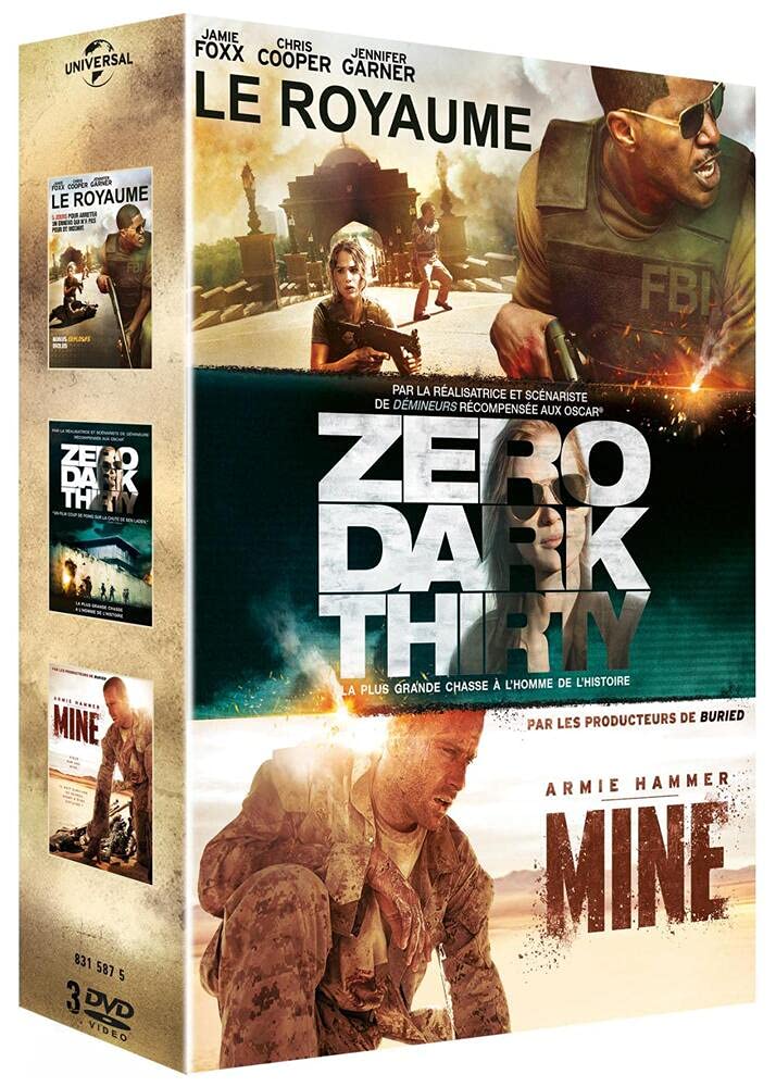 Coffret guerre 3 films : mine ; le royaume ; zéro dark thirty Films