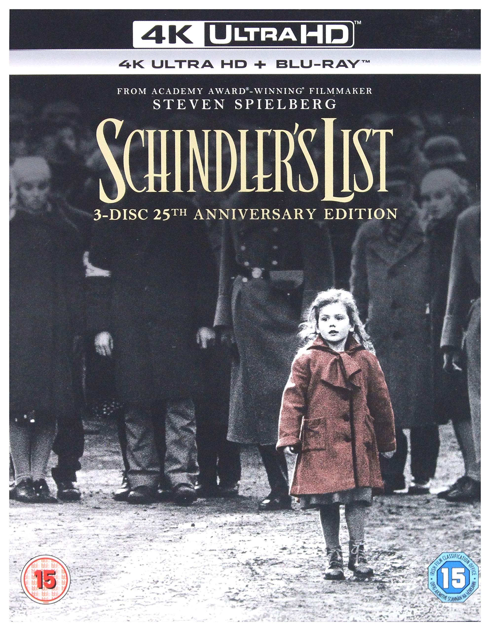Schindlers List (25Th Anniversary Edition) (3 4K Ultra-HD + 4k) dvd
