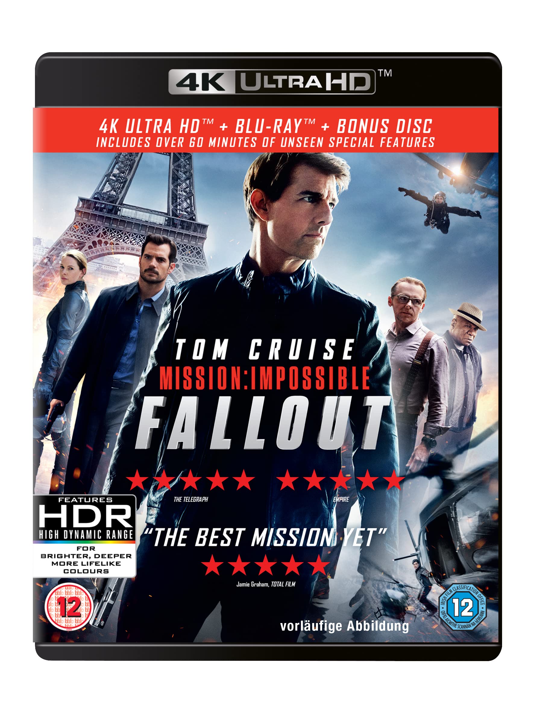 Product Image: Mission: Impossible - Fallout (4KUltra-HD + Blu-ray + Bonus Disc)