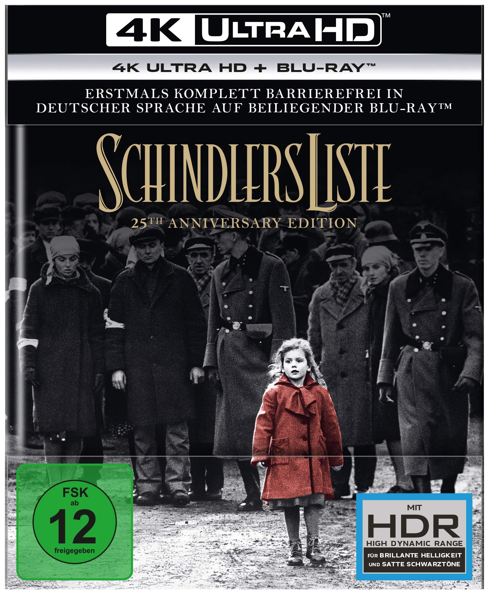 Schindlers Liste - 25th Anniversary Edition (4K Ultra HD) (+ Blu-ray 2D) Films