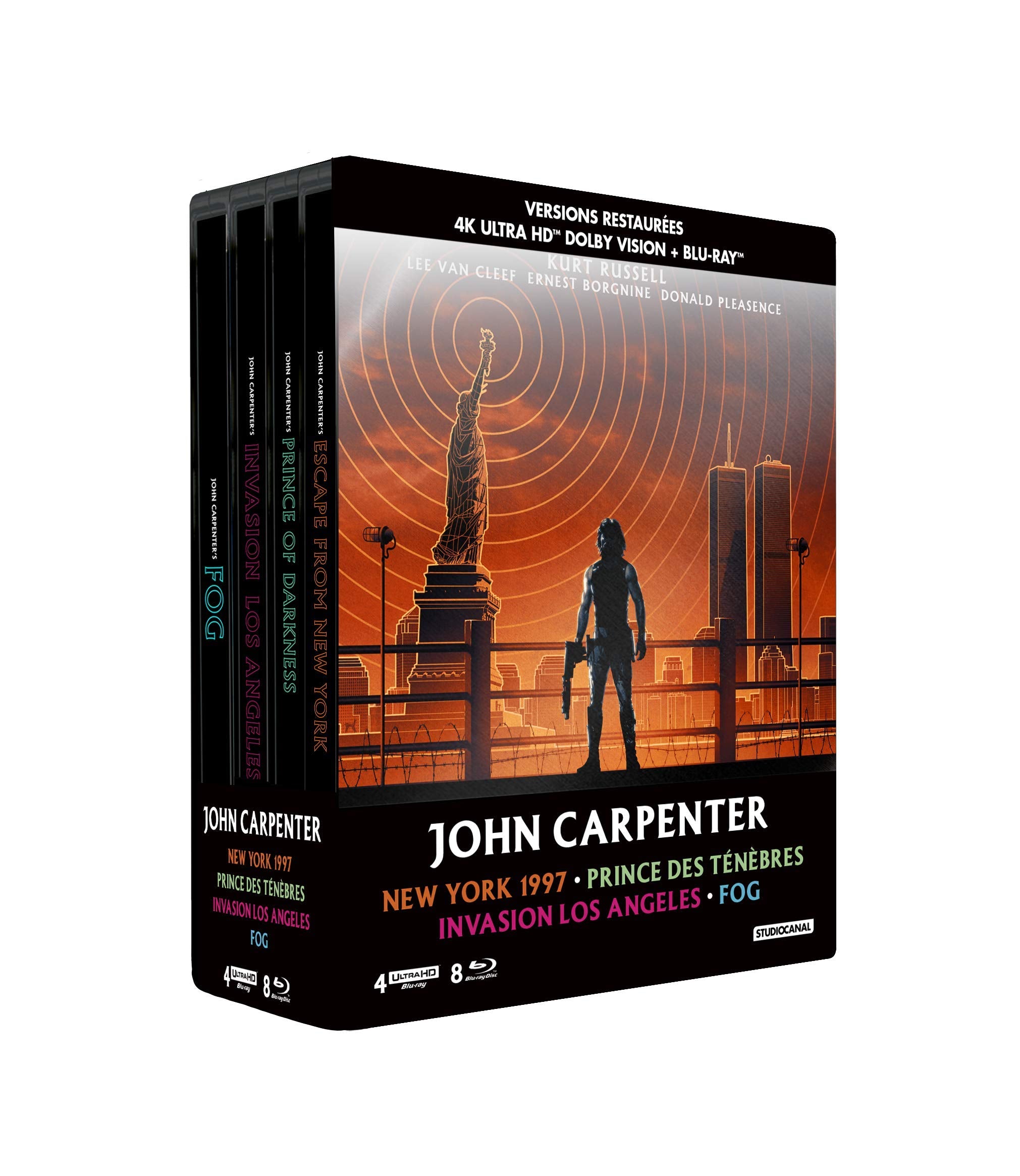 John Carpenter - Coffret : New York 1997 + Prince des ténèbres + Invasion Los Angeles + Fog Movies