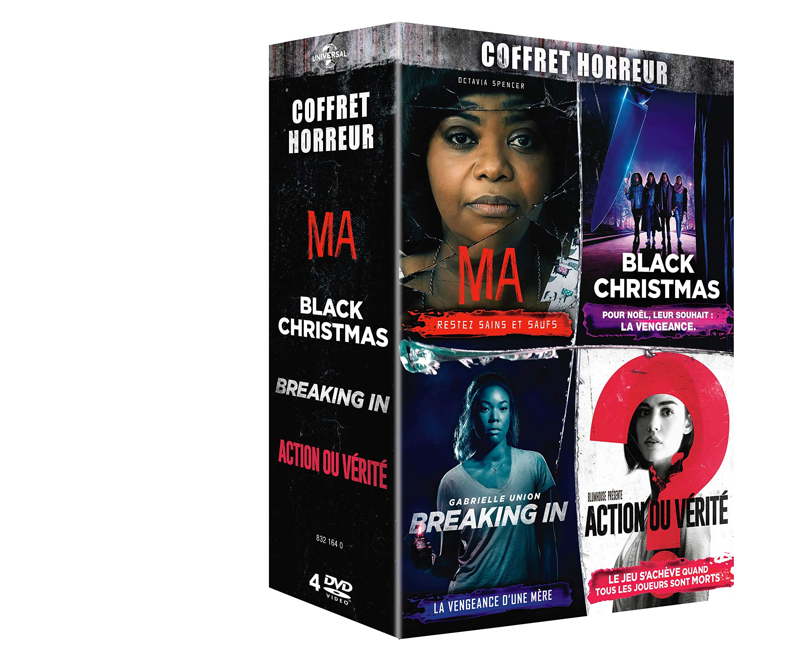 Coffret Horreur : Ma + Black Christmas + Breaking in + Action ou vérité dvd