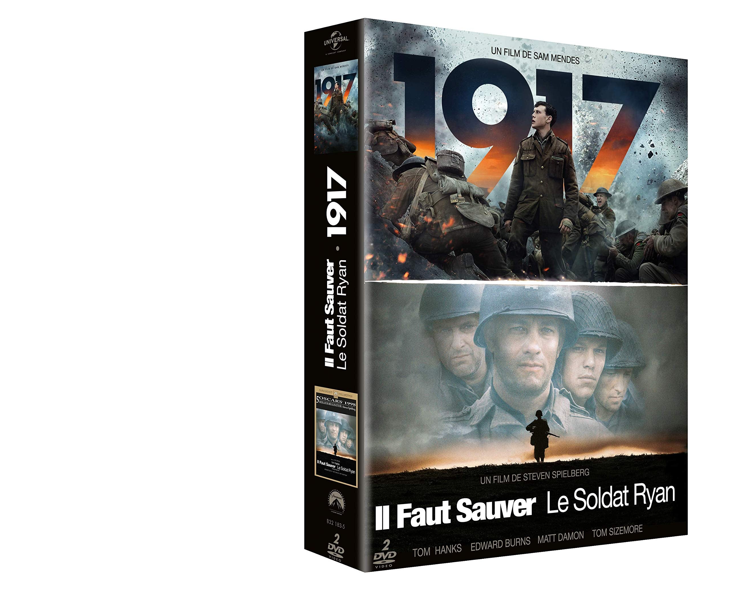 Coffret guerre 2 films : 1917 ; il faut sauver le soldat ryan Films