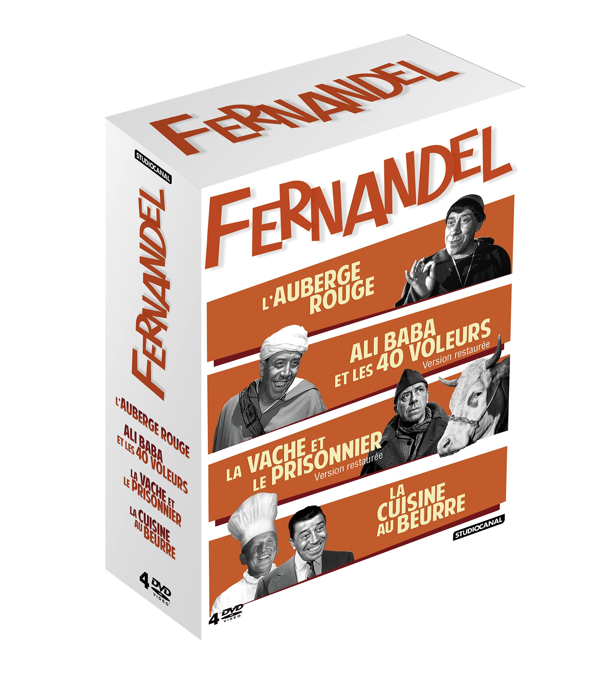 COFFRET 2021 : FERNANDEL - 4 DVD dvd