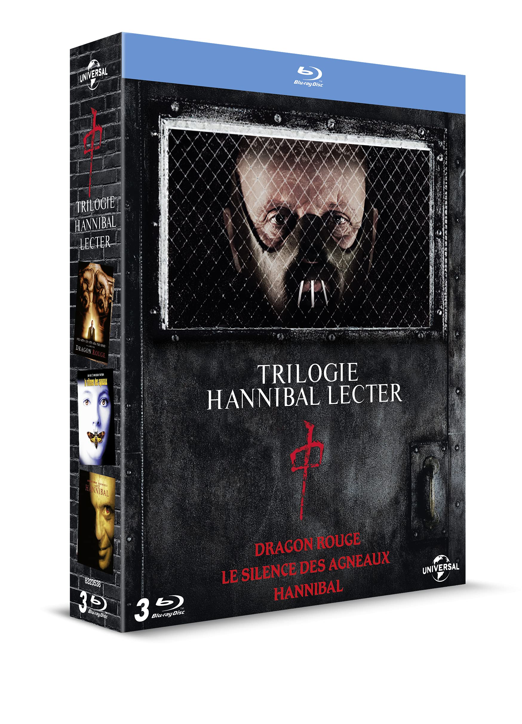 Lecter-La trilogie : Le Silence des agneaux + Hannibal + Dragon Rouge dvd
