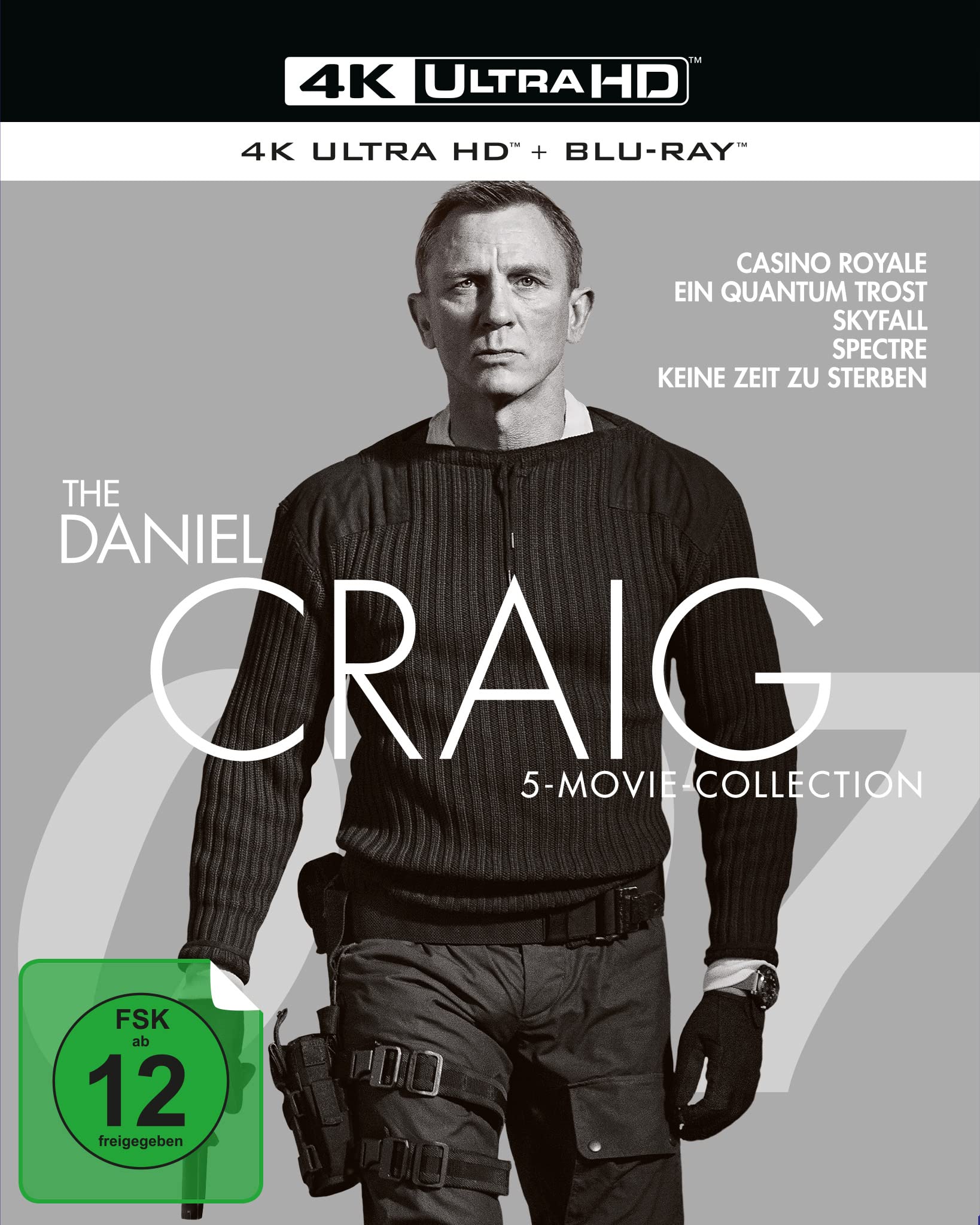 James Bond - The Daniel Craig 5-Movie-Collection (4K Ultra HD) (5 BR4K) (+ 5 Blu-ray2D) Films
