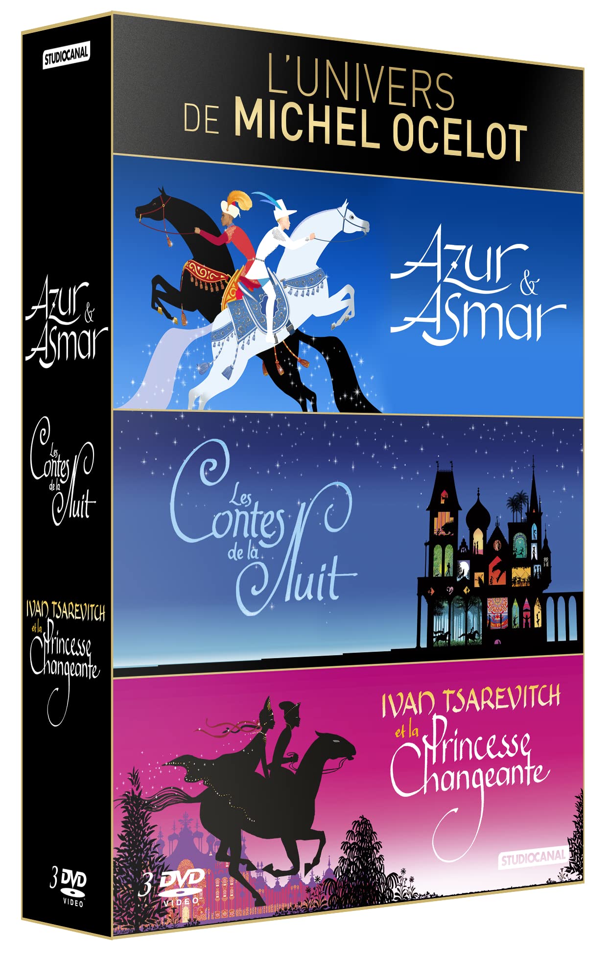Michel ocelot - 3 films : azur et asmar + les contes de la nuit + ivan tsarevtch et la princesse changeante Movies