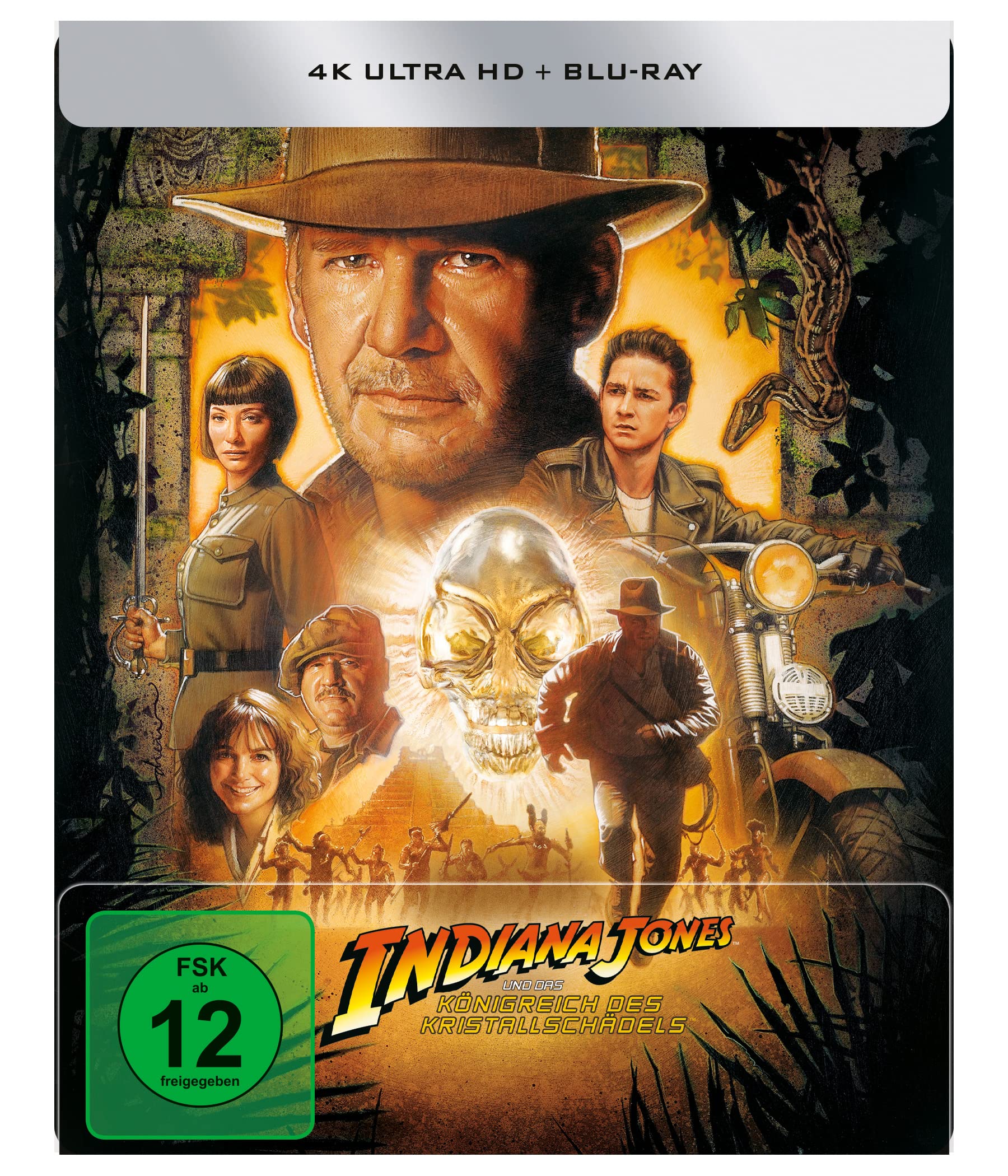 Indiana Jones und das K�nigreich des Kristallsch�dels - 4K Ultra HD Blu-ray + Blu-ray / Limited Steelbook (4K Ultra HD) Movies
