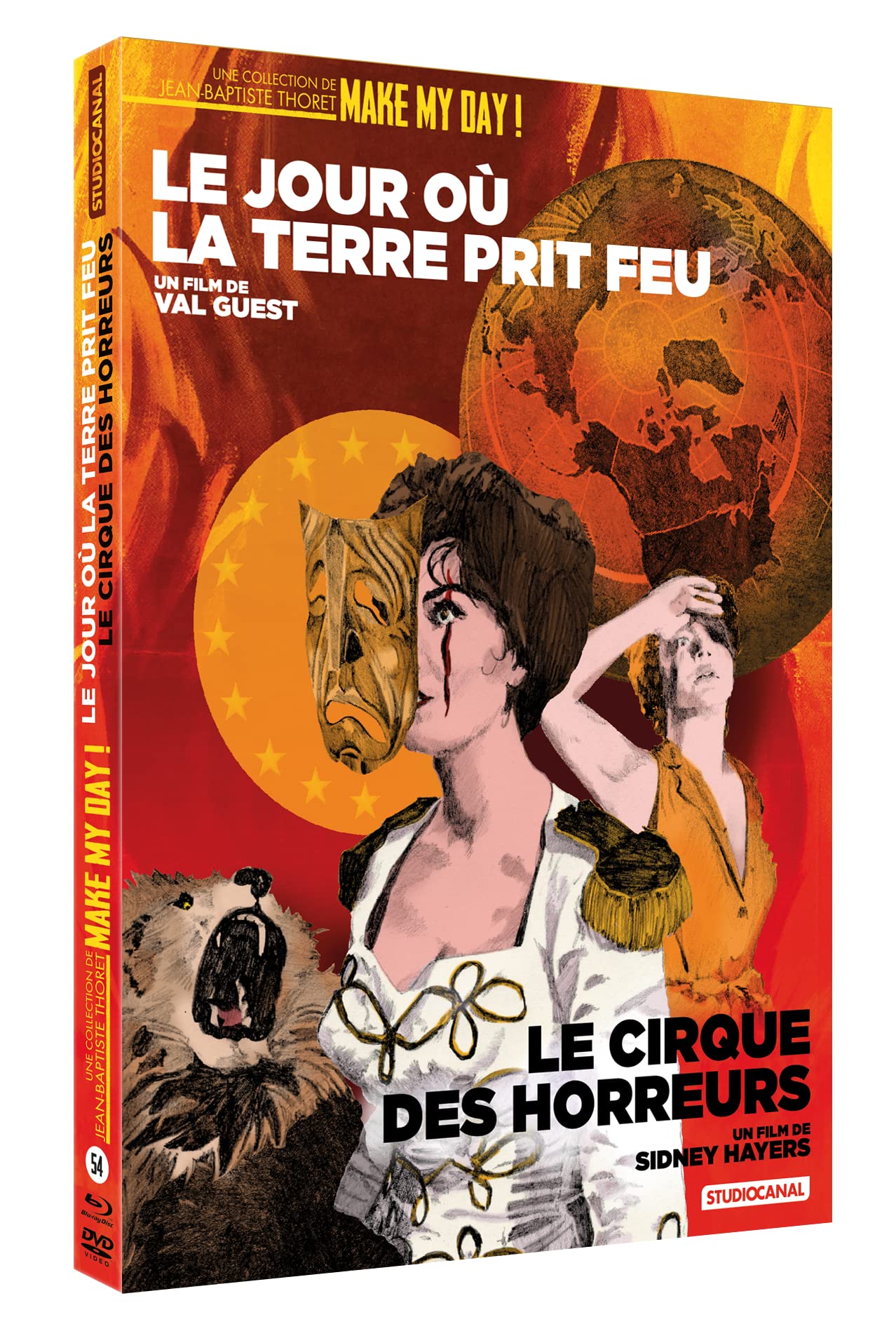 CIRQUE DES HORREURS (LE) + JOUR OU LA TERRE PRIT FEU (LE) - COMBO DVD + BD dvd