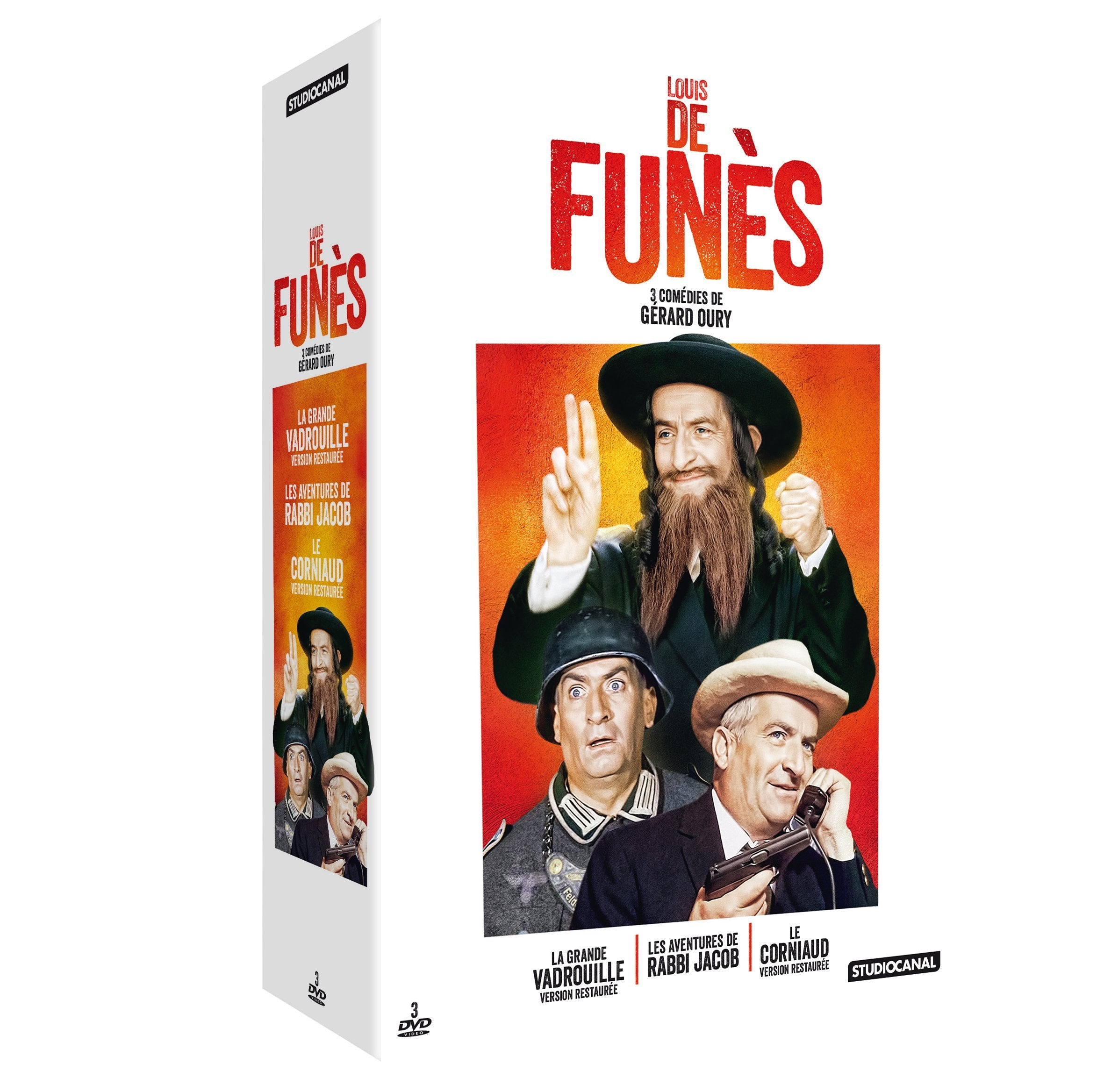 Louis de funès - 3 comédies de gérard oury : la grande vadrouille + les aventures de rabbi jacob + le corniaud Movies