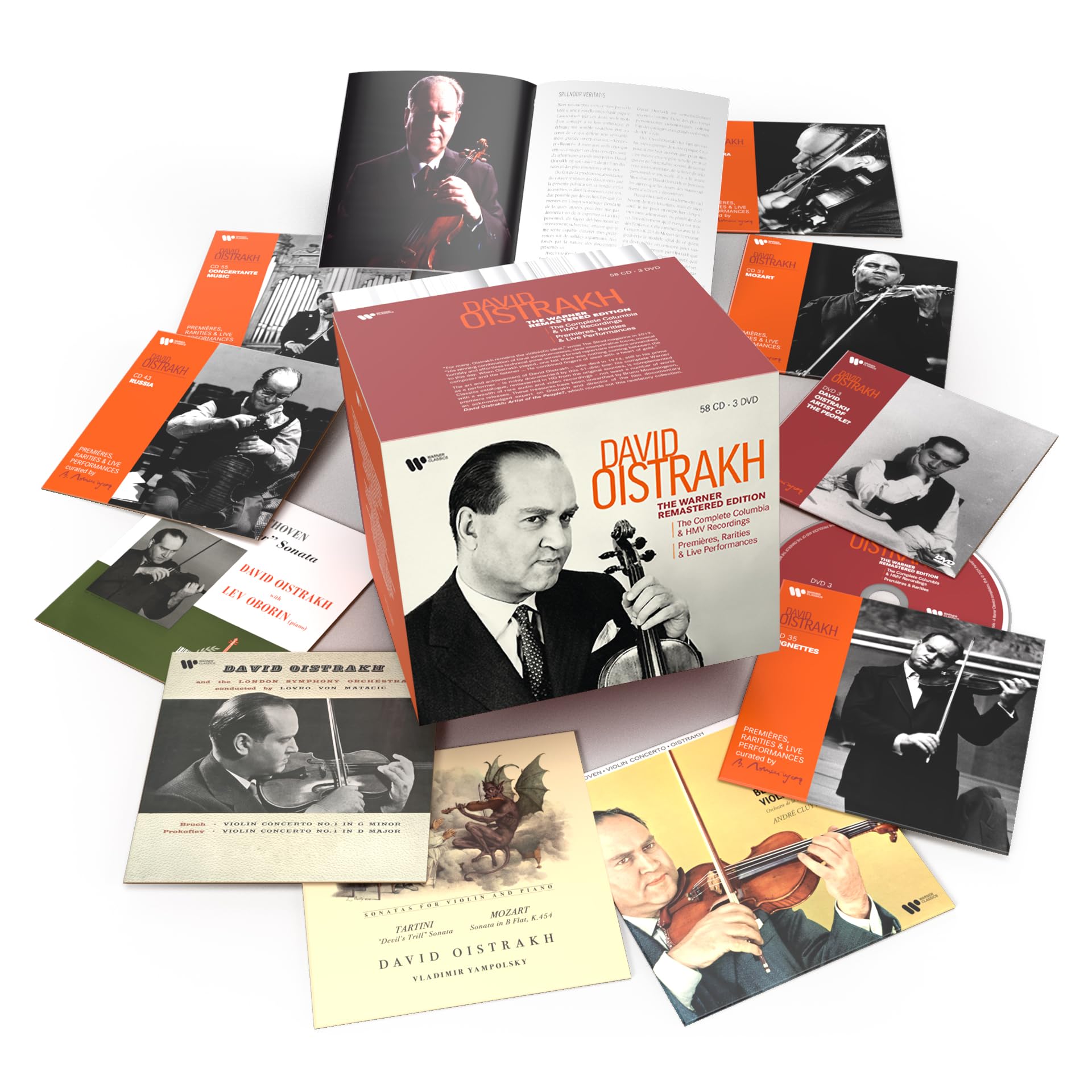 David Oistrach: The Warner Remastered Edition (58CDs & 3 DVDs) Classical