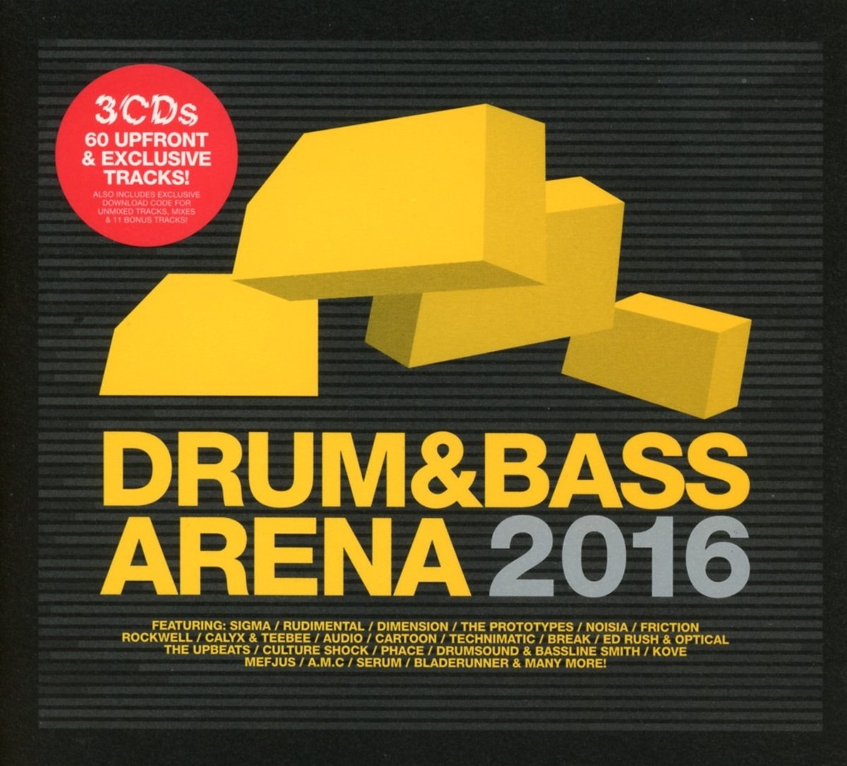 Drum & Bass Arena 2016 (3CD+MP3) Dance & Electronic