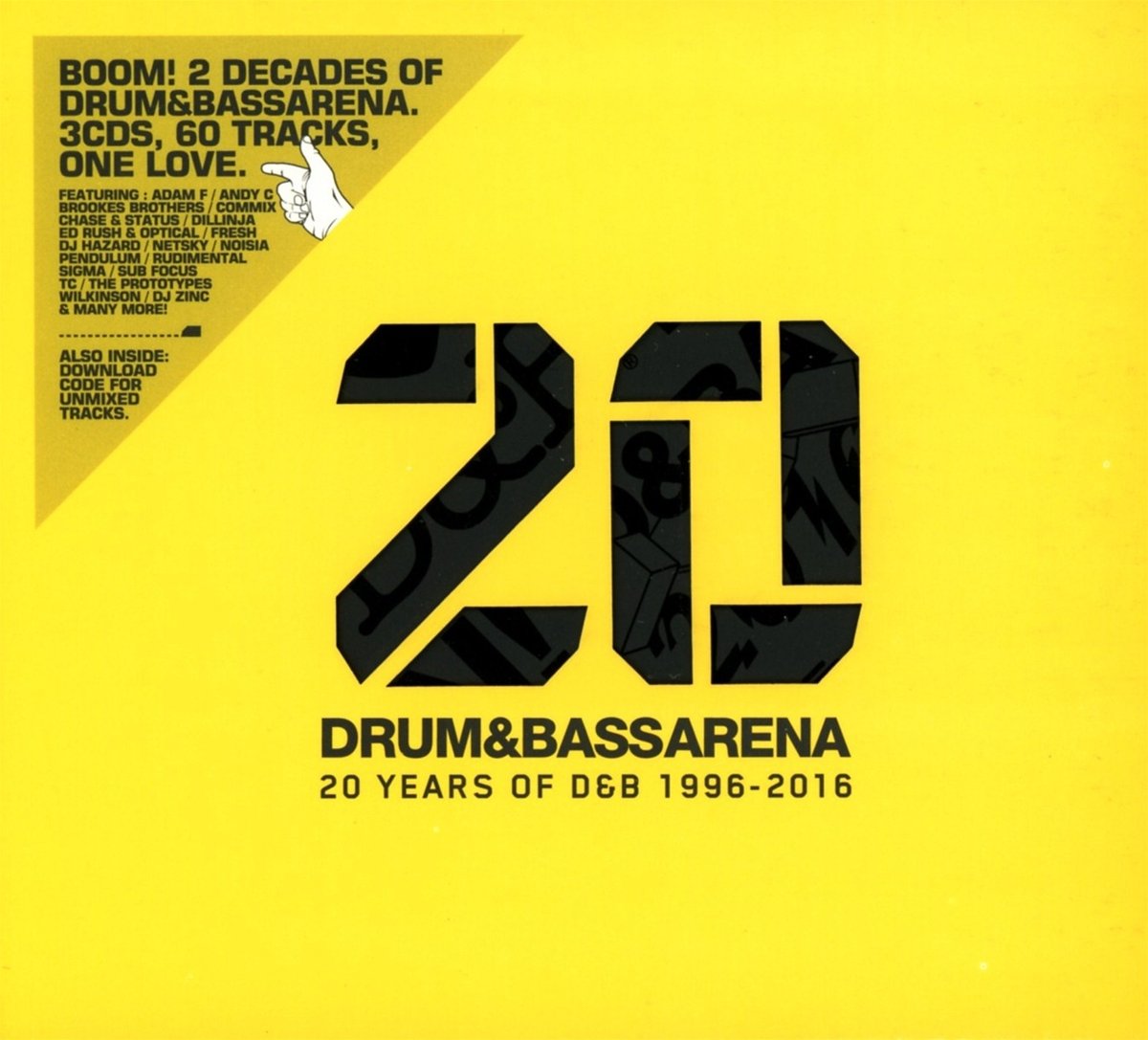 Drum & Bass Arena-20 Years (3CD+MP3) Dance & Electronic