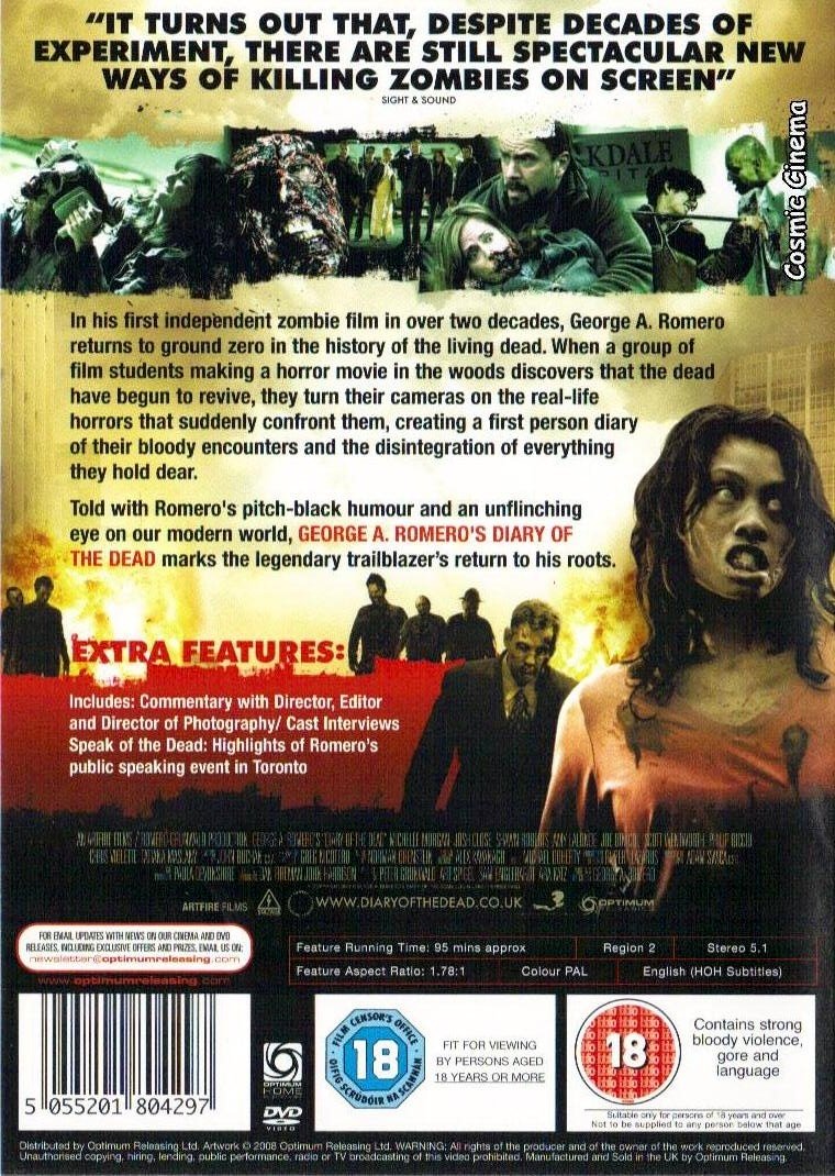 Diary Of The Dead - Single Disc Edition Films