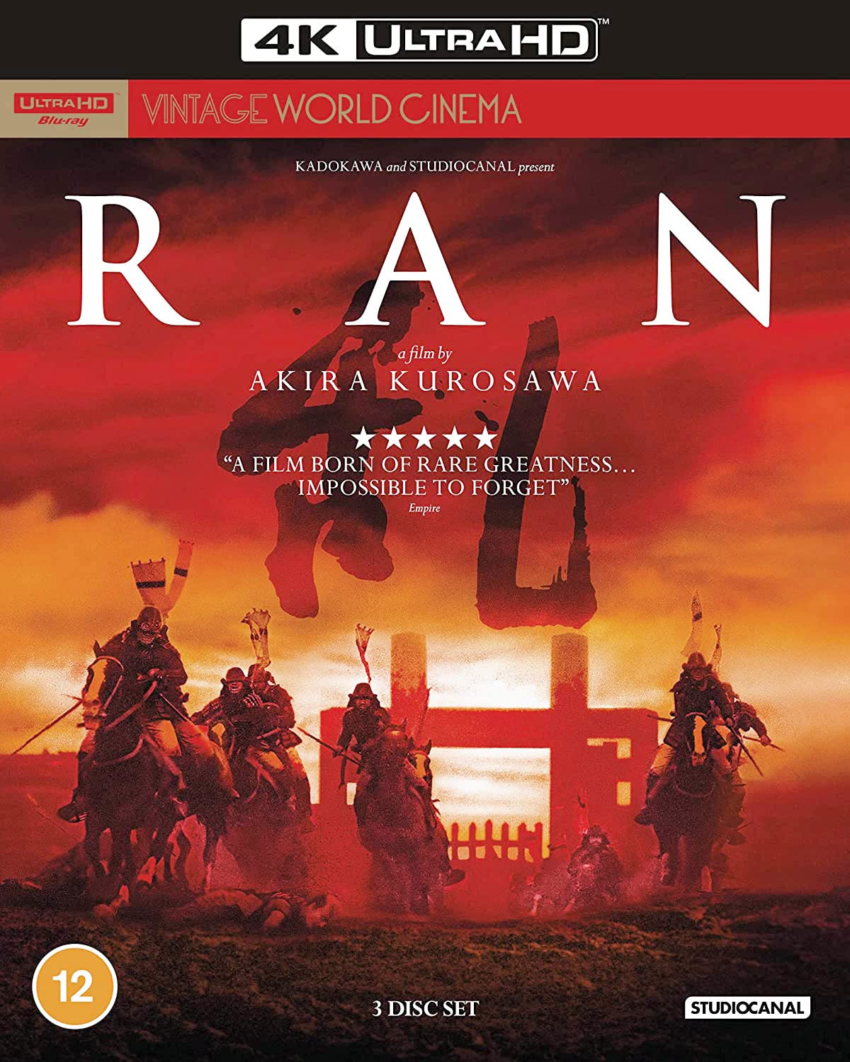 Ran (Vintage World Cinema) 4K Ultra-HD dvd