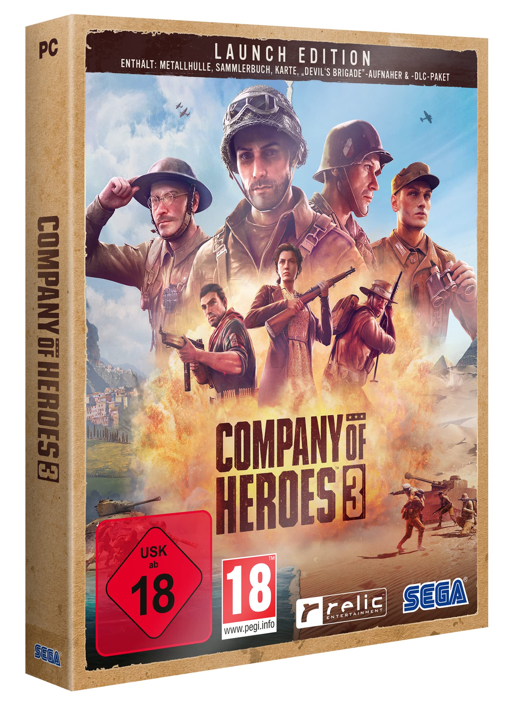Company of Heroes 3 Launch Edition (Metal Case) (PC) (64-Bit) PC