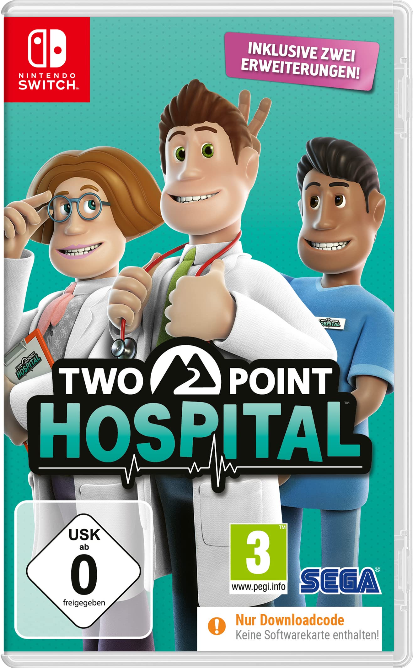 Two Point Hospital (Code in a Box) (Nintendo Switch) Nintendo Switch