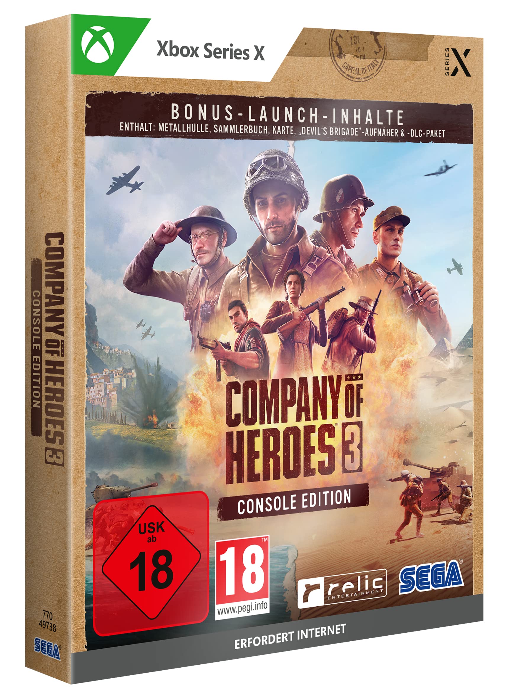 Company of Heroes 3 Launch Edition (Metal Case) (Xbox Series X) Xbox One