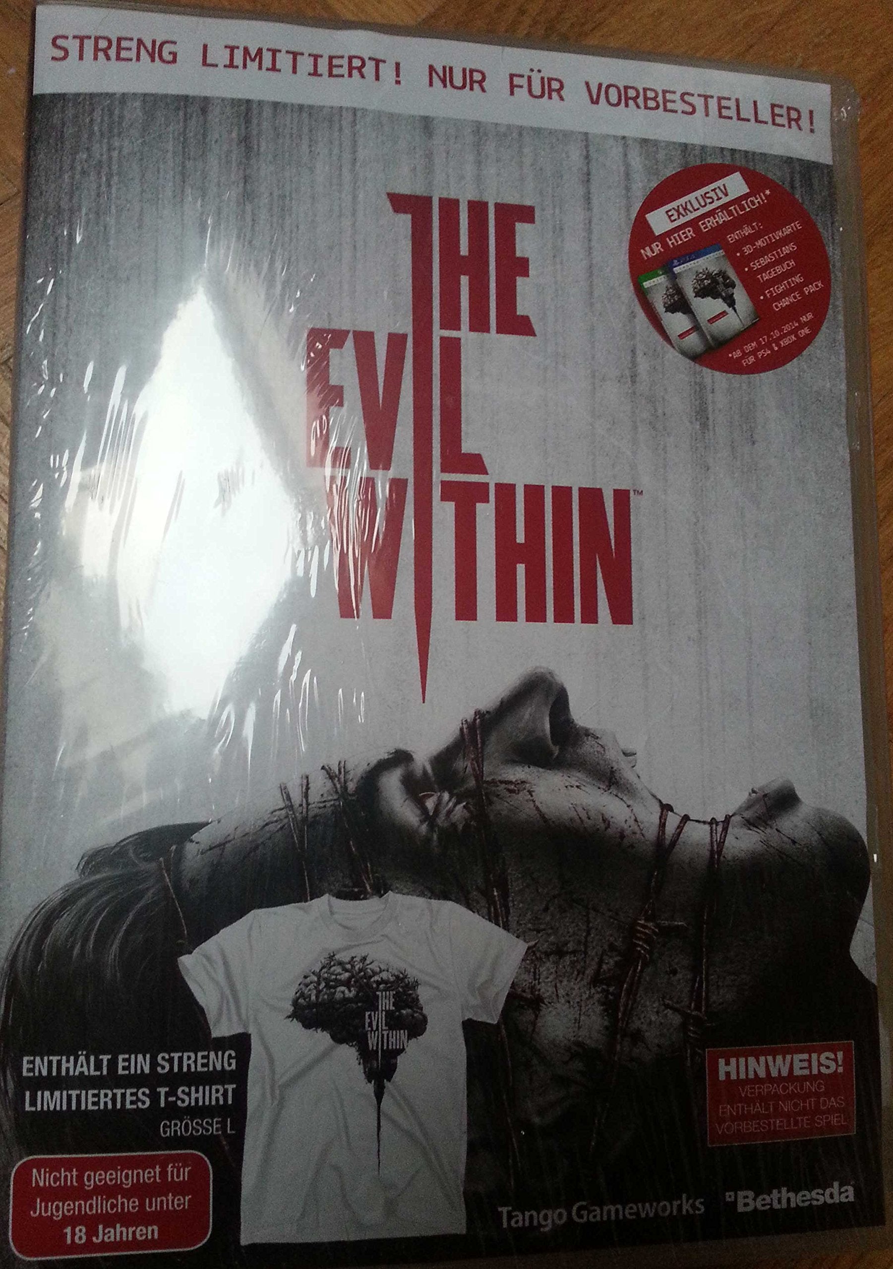 THE EVIL WITHIN limitiertes T-Shirt Grösse L Games