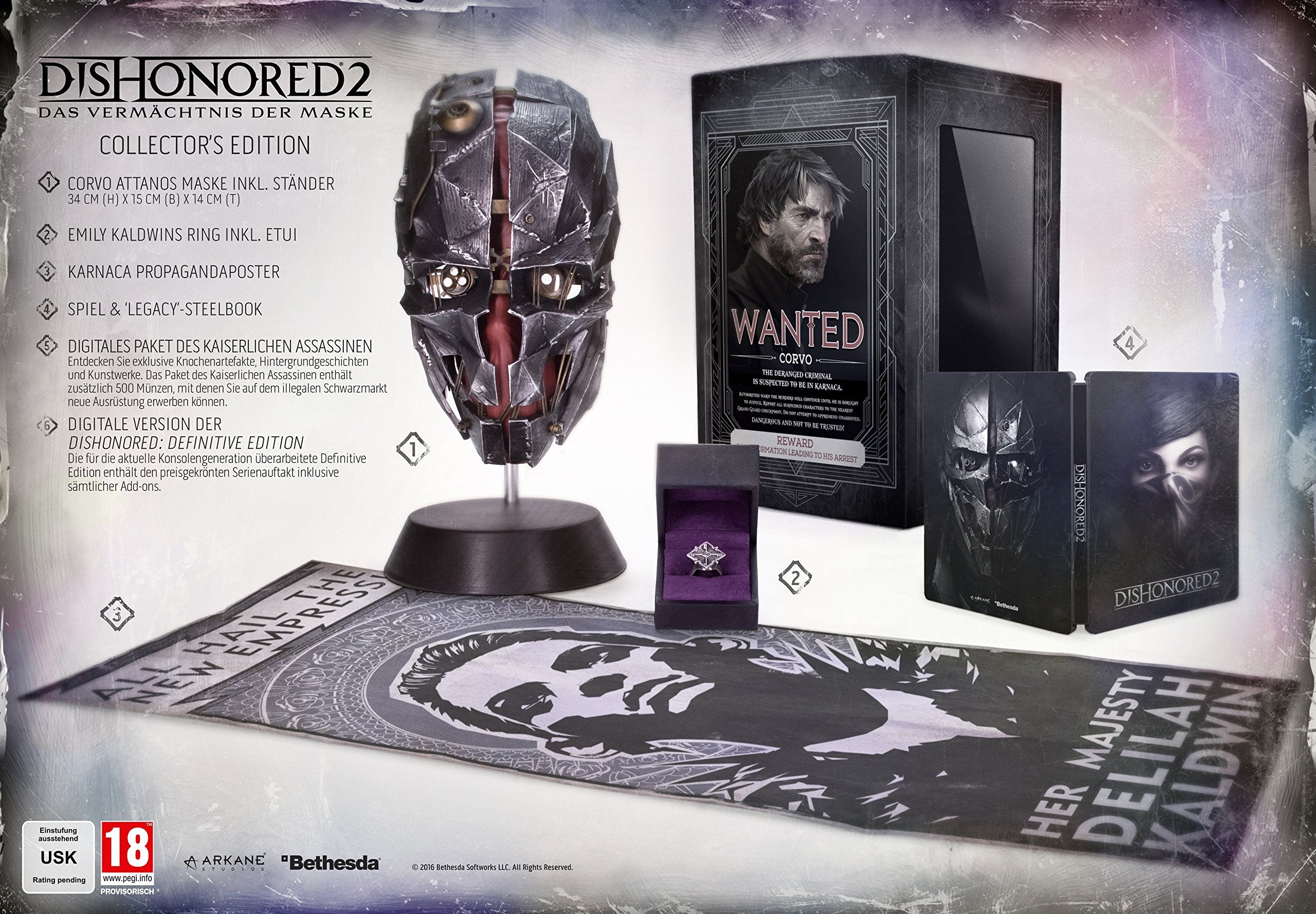 Dishonored 2: Das Vermächtnis der Maske - Collector's Edition PC