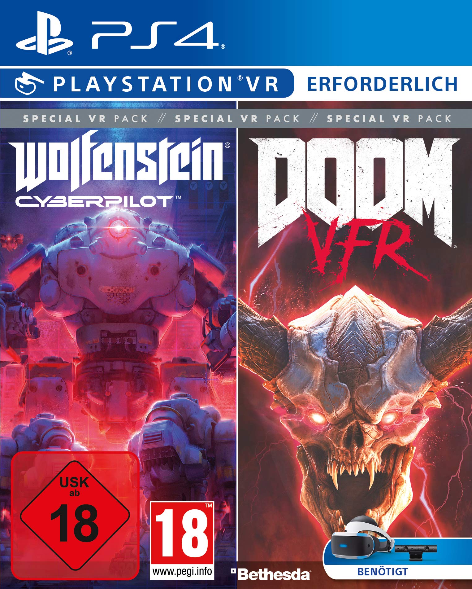 Bethesda Special VR Pack (Wolfenstein: Cyberpilot / DOOM VFR) - PlayStation 4