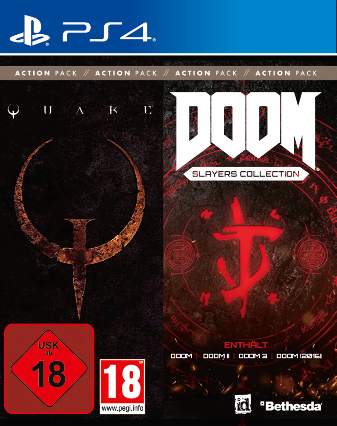 id Action Pack Vol. 1 (Quake + DOOM Slayers Collection) - PlayStation 4
