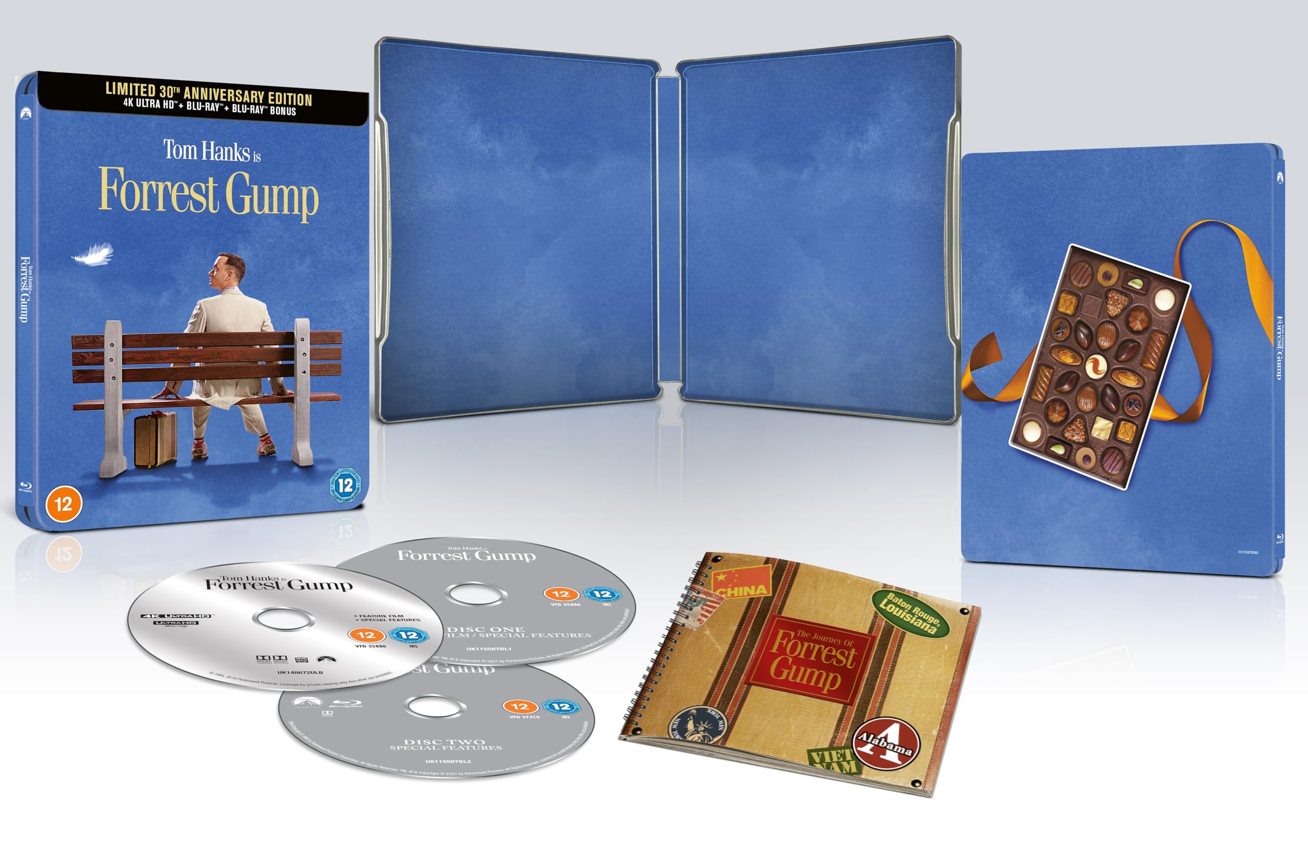 Forrest Gump 4K UHD Steelbook includes Booklet Films