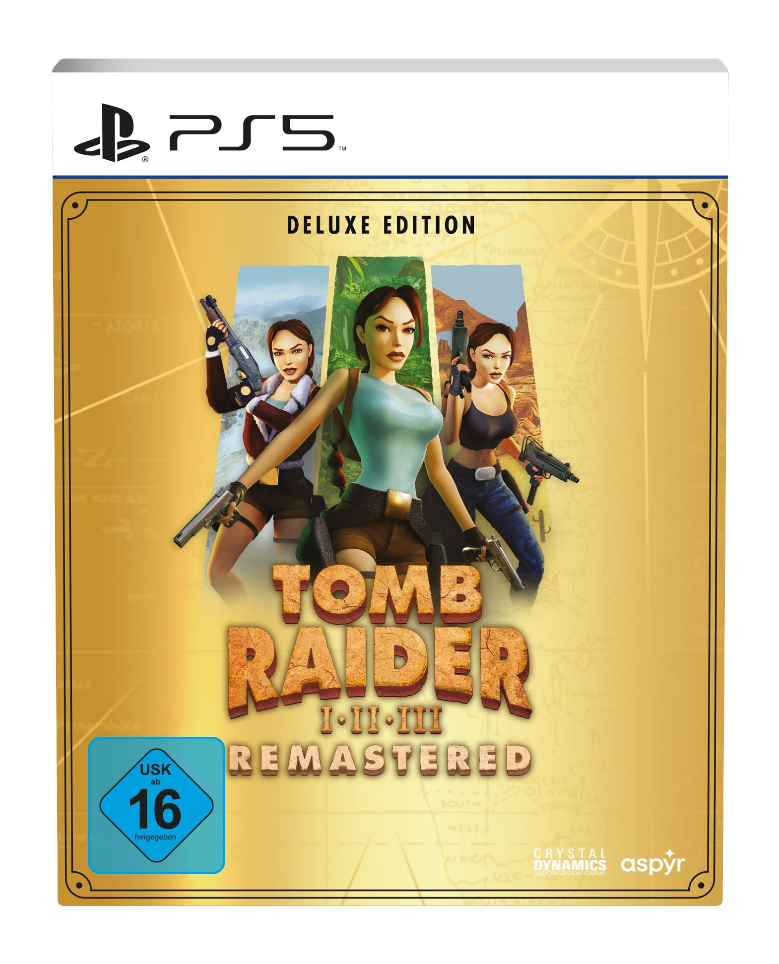 Tomb Raider 1-3 Remastered Starring Lara Croft Deluxe Edition PlayStation 5