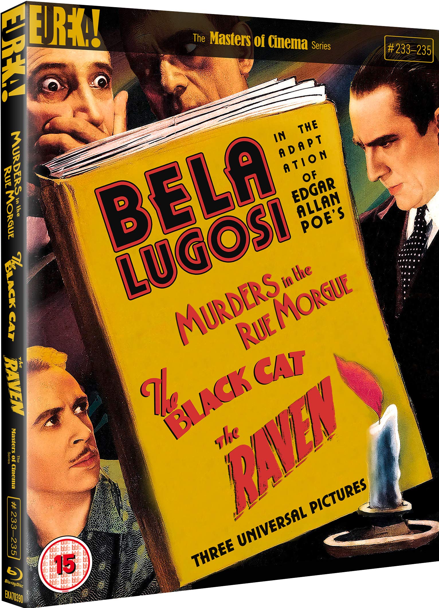 Murders In The Rue Morgue / The Black Cat / The Raven :Three Edgar Allan Poe Adaptations Starring Bela Lugosi (Masters of Cinema) Ltd Edition 2-Disc Blu-ray Movies